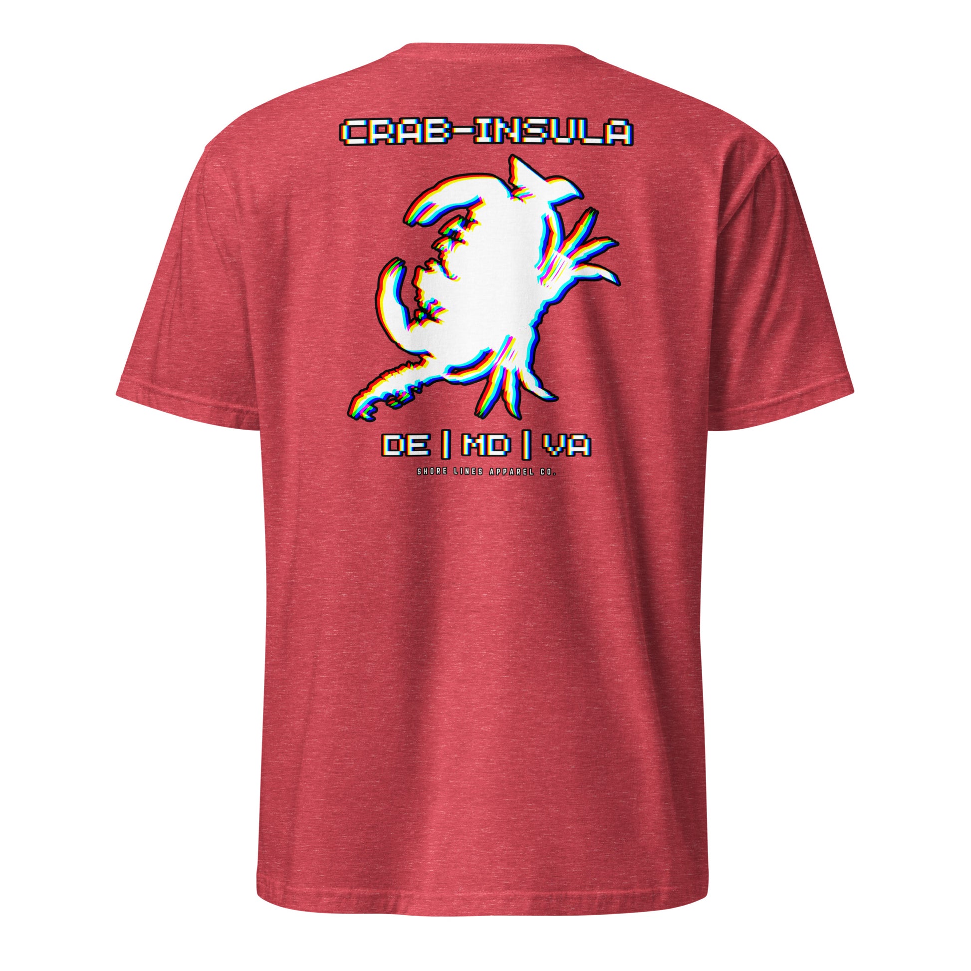 Crabinsula (Retro) | SS-heatherred-Shore Lines Apparel Co.