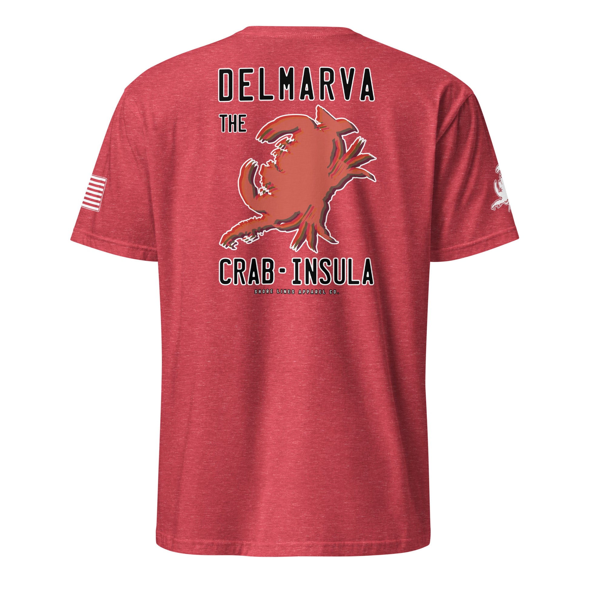Crabinsula | SS P-heatherred-Shore Lines Apparel Co.
