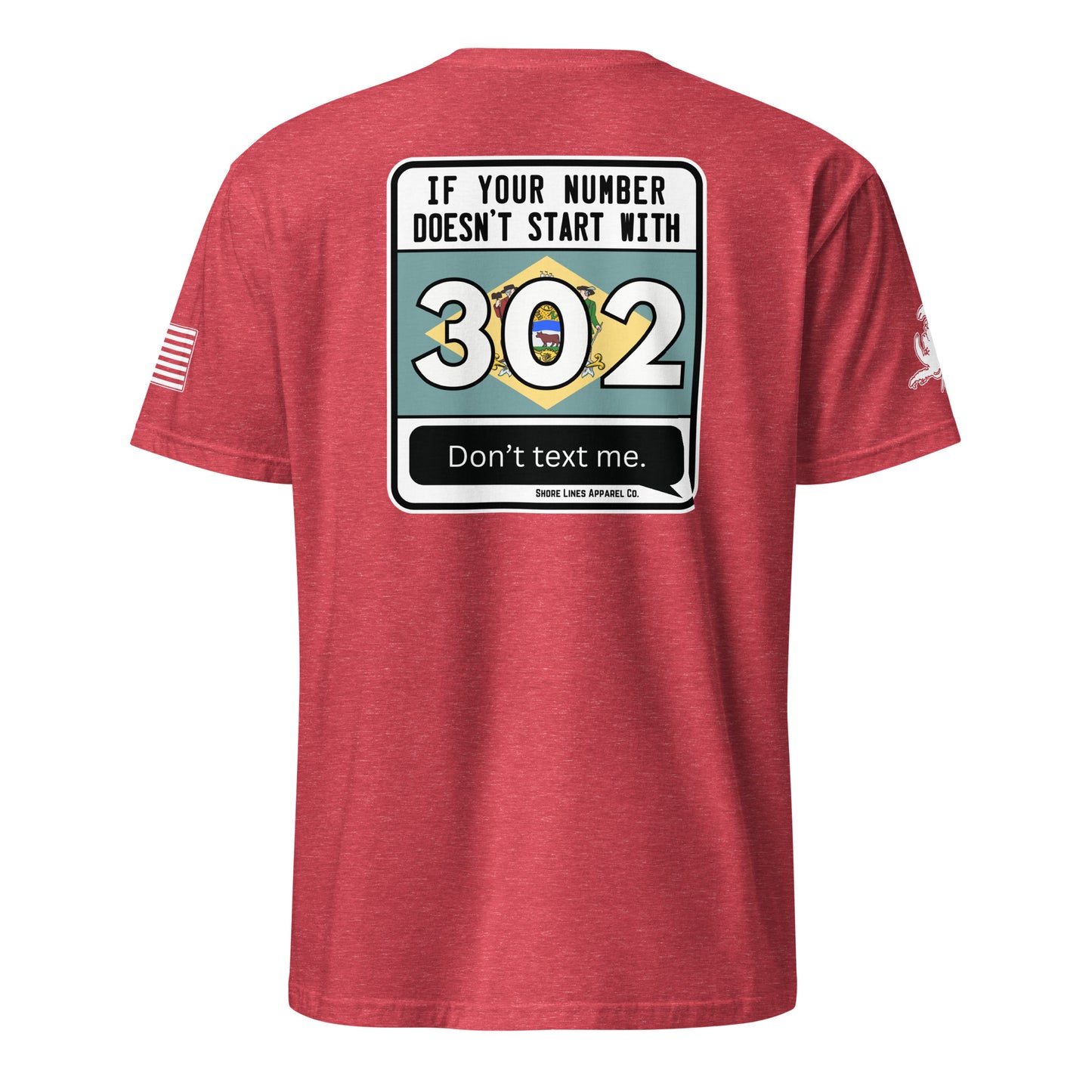 302 Area Code | SS P-heatherred-Shore Lines Apparel Co.