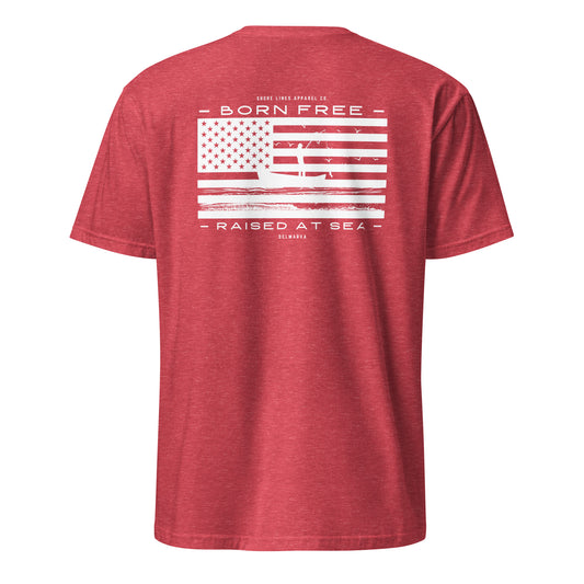 Born Free Raised at Sea | SS-red-Shore Lines Apparel Co.