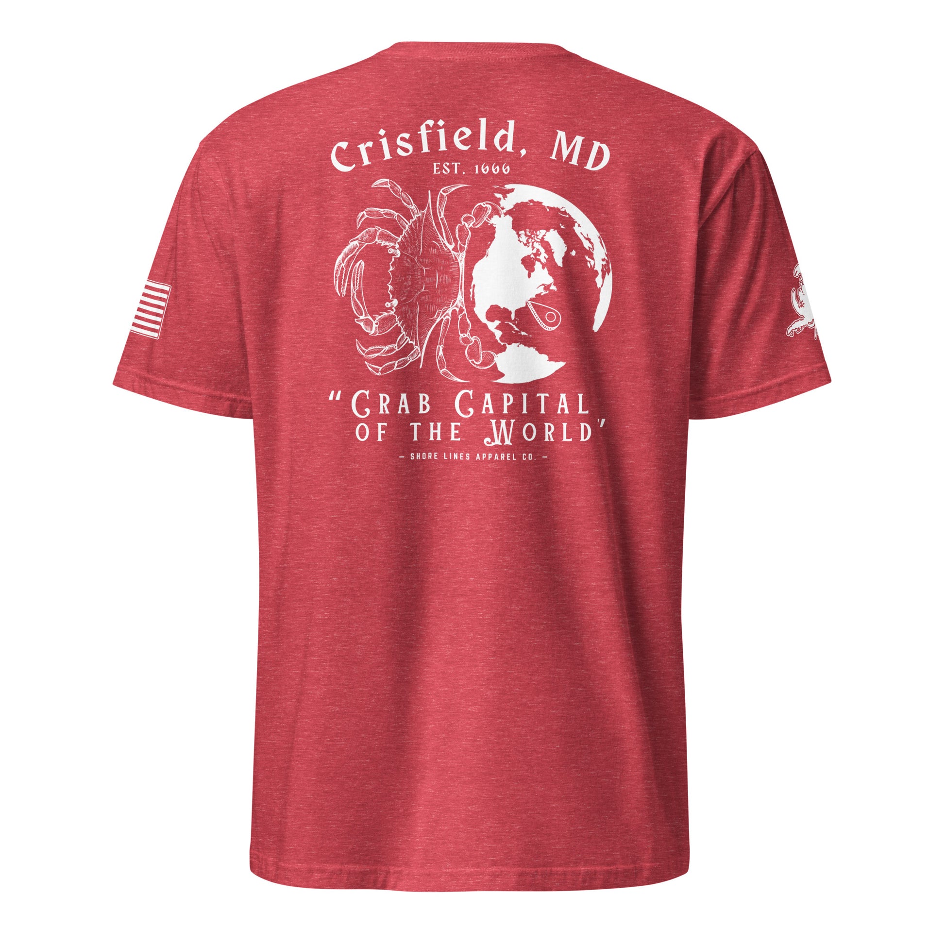 Crisfield | Short Sleeve P-red-Shore Lines Apparel Co.