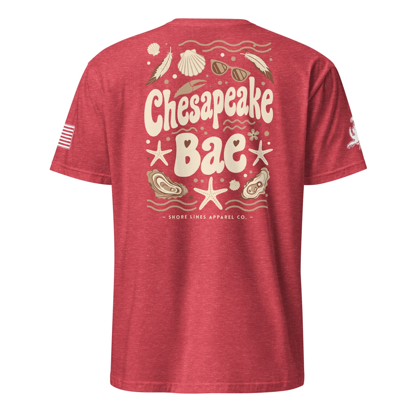 Chesapeake Bae | Short Sleeve P-red-Shore Lines Apparel Co.™