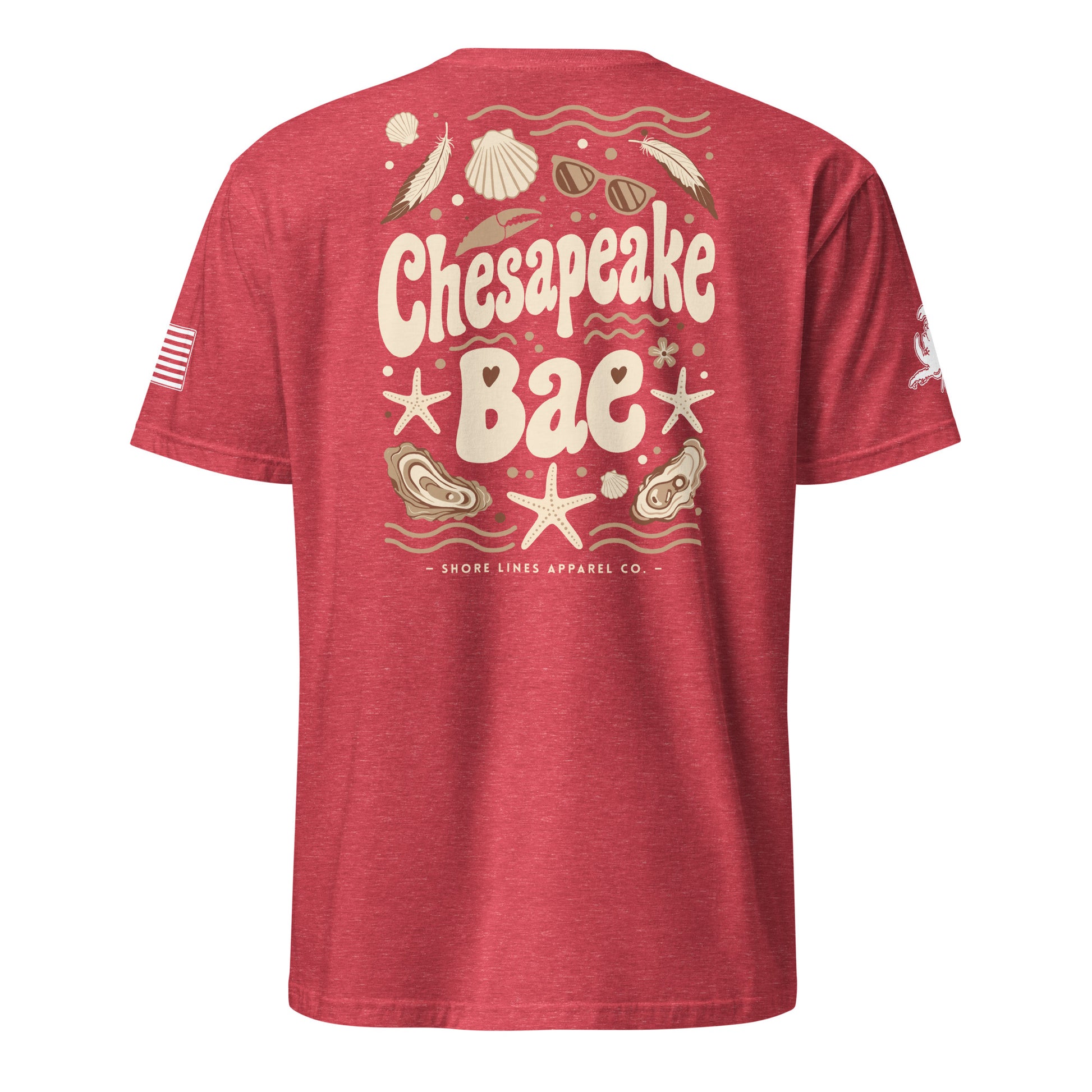 Chesapeake Bae | Short Sleeve P-red-Shore Lines Apparel Co.™