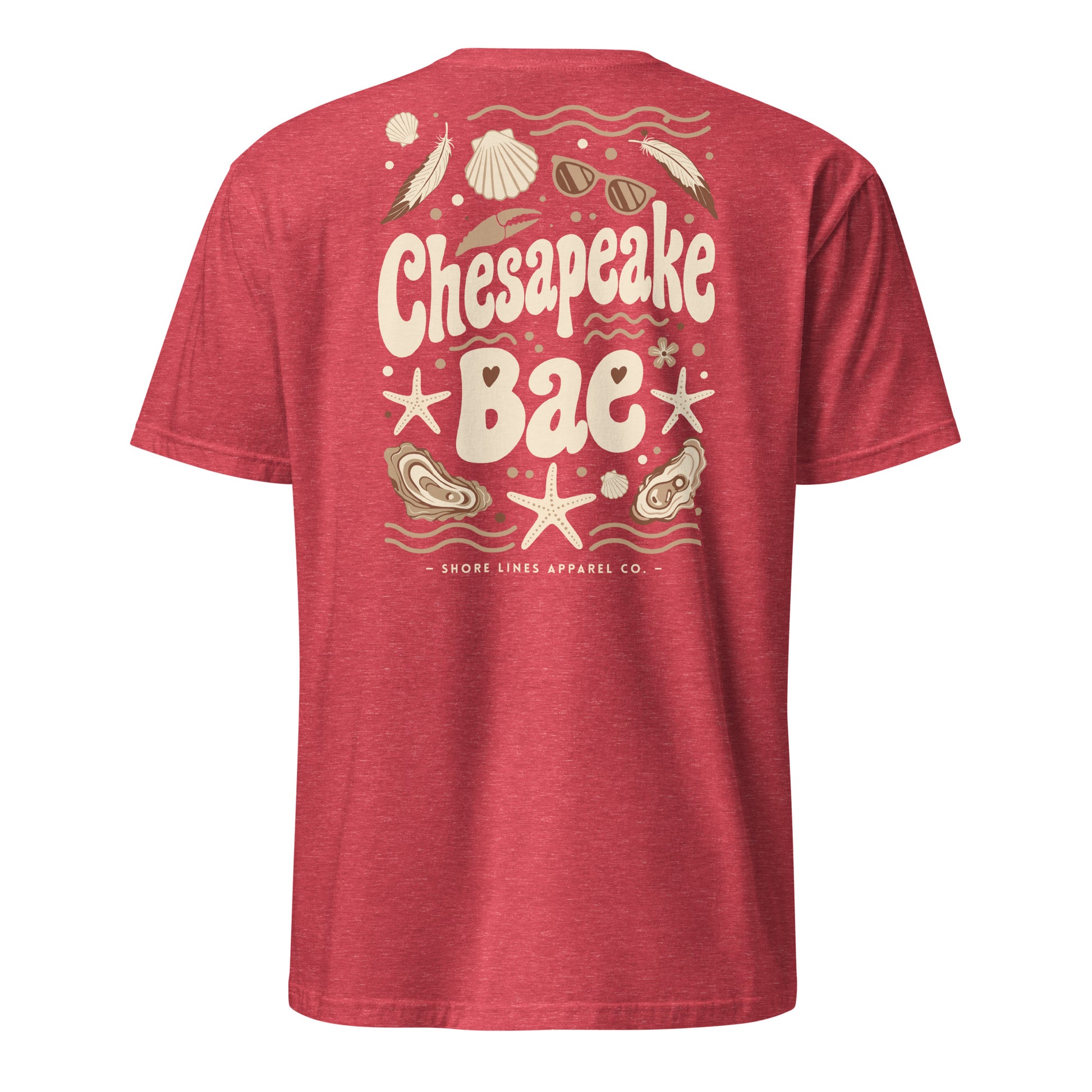 Chesapeake Bae | Short Sleeve-red-Shore Lines Apparel Co.™