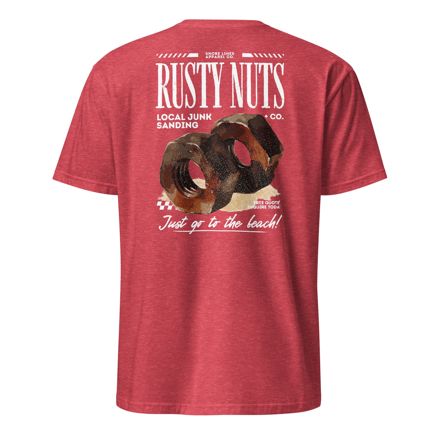Rusty Nuts | Short Sleeve-red-Shore Lines Apparel Co.™