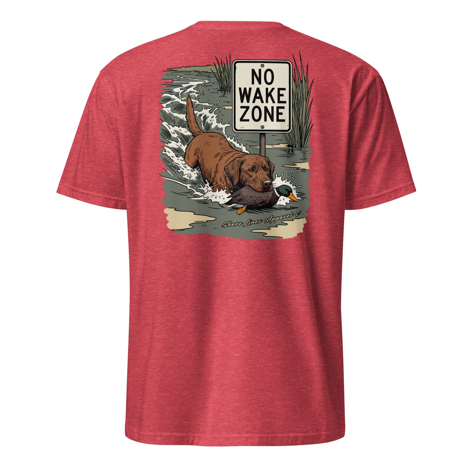 No Wake Zone | Short Sleeve-red-Shore Lines Apparel Co.™