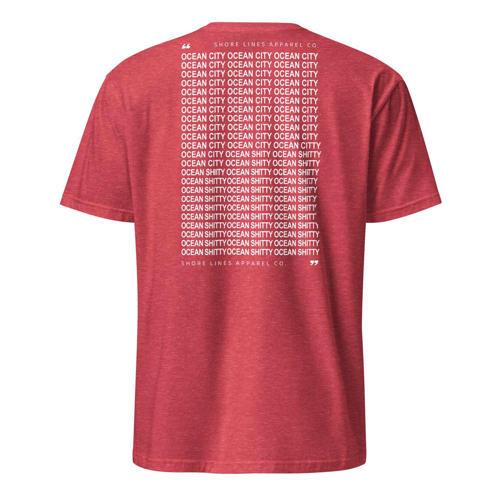 Ocean Shitty | Short Sleeve-red-Shore Lines Apparel Co.™