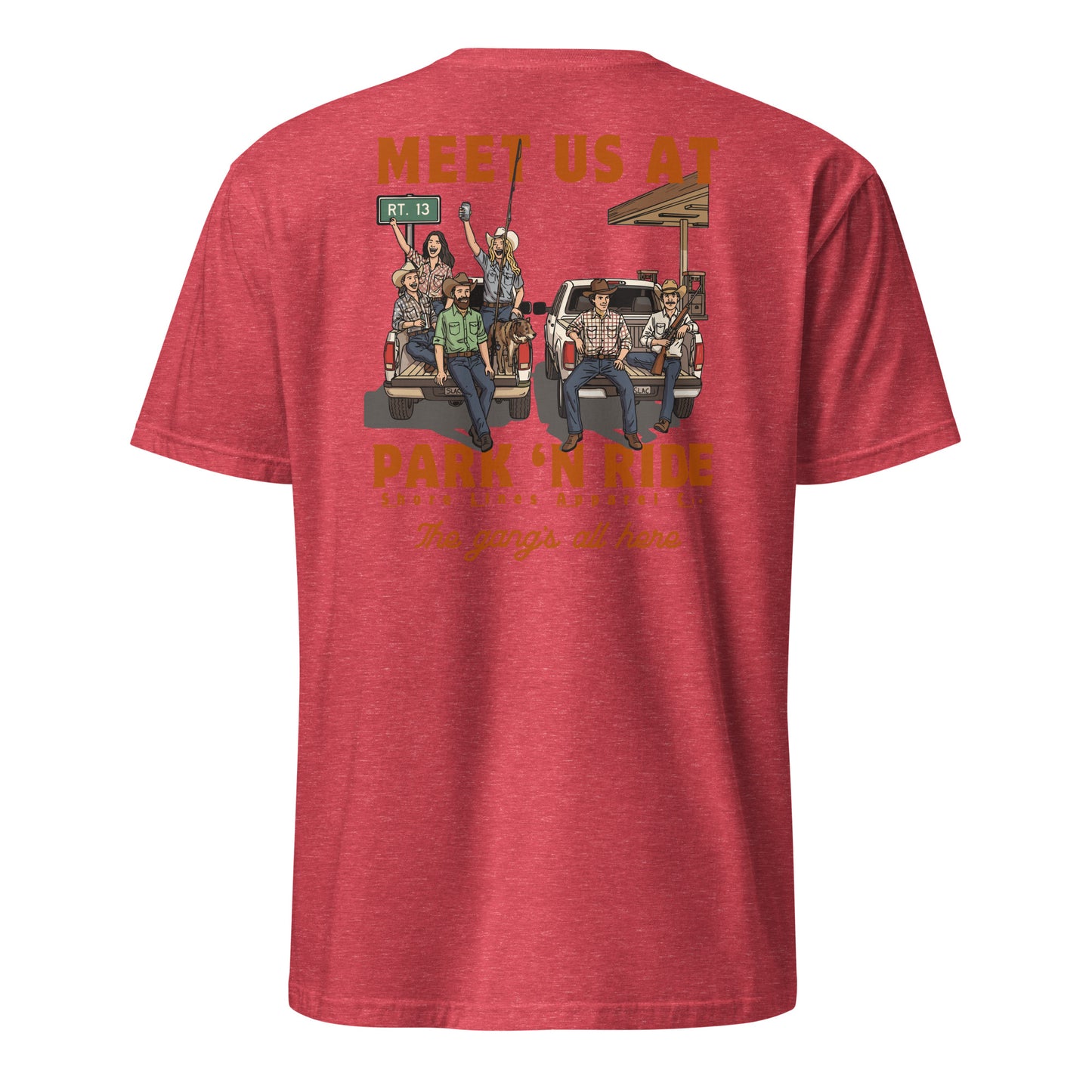 Park N Ride | Short Sleeve-red-Shore Lines Apparel Co.™