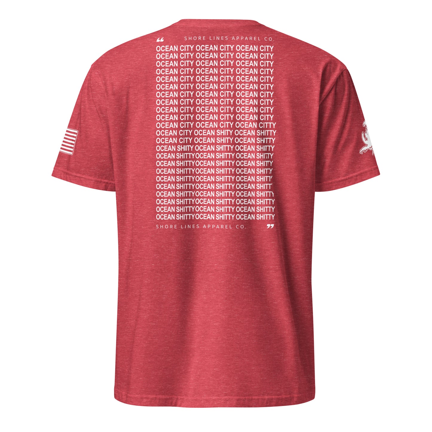 Ocean Shitty | Short Sleeve P-red-Shore Lines Apparel Co.™