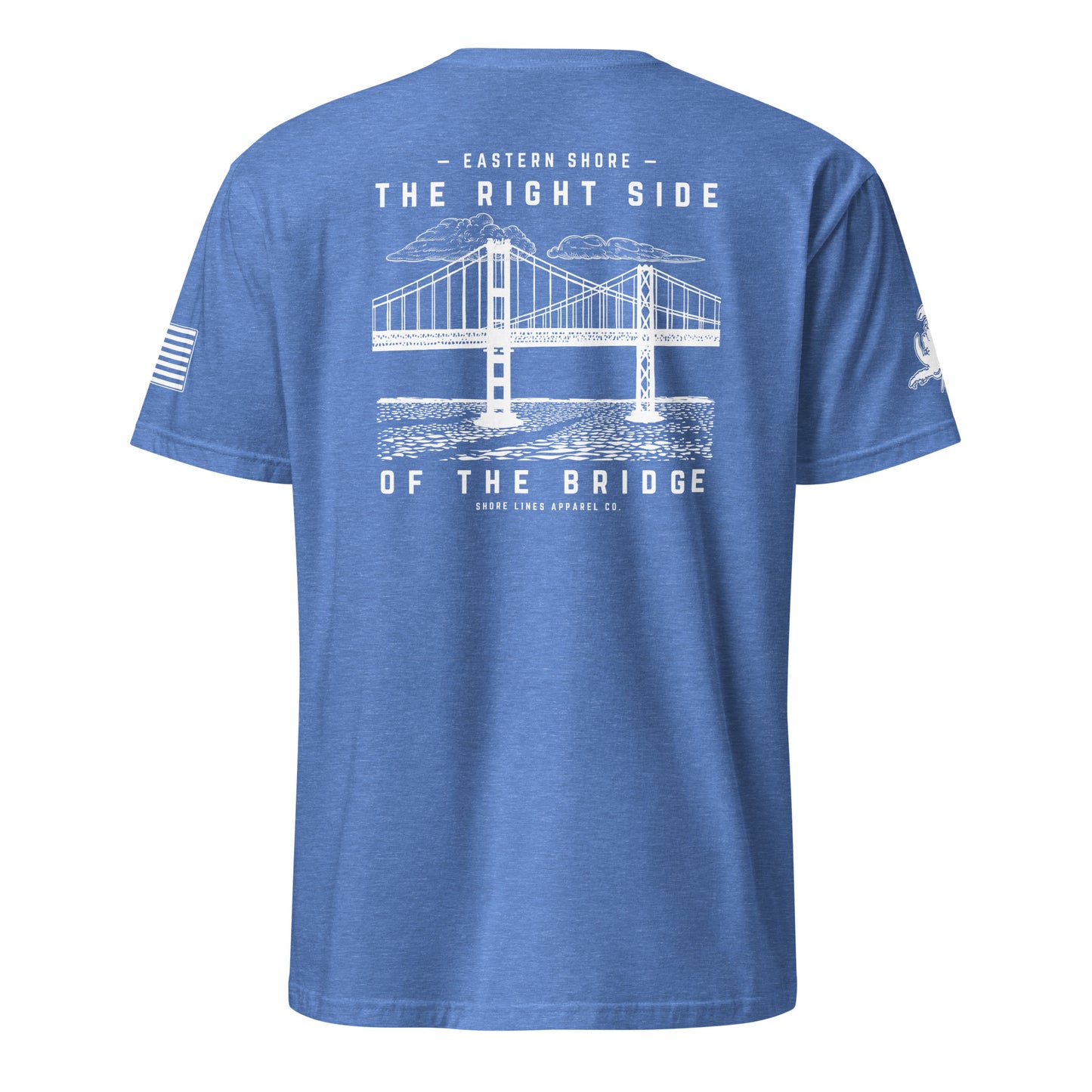 The Right Side CBB | Core SS P-heatherroyal-Shore Lines Apparel Co.