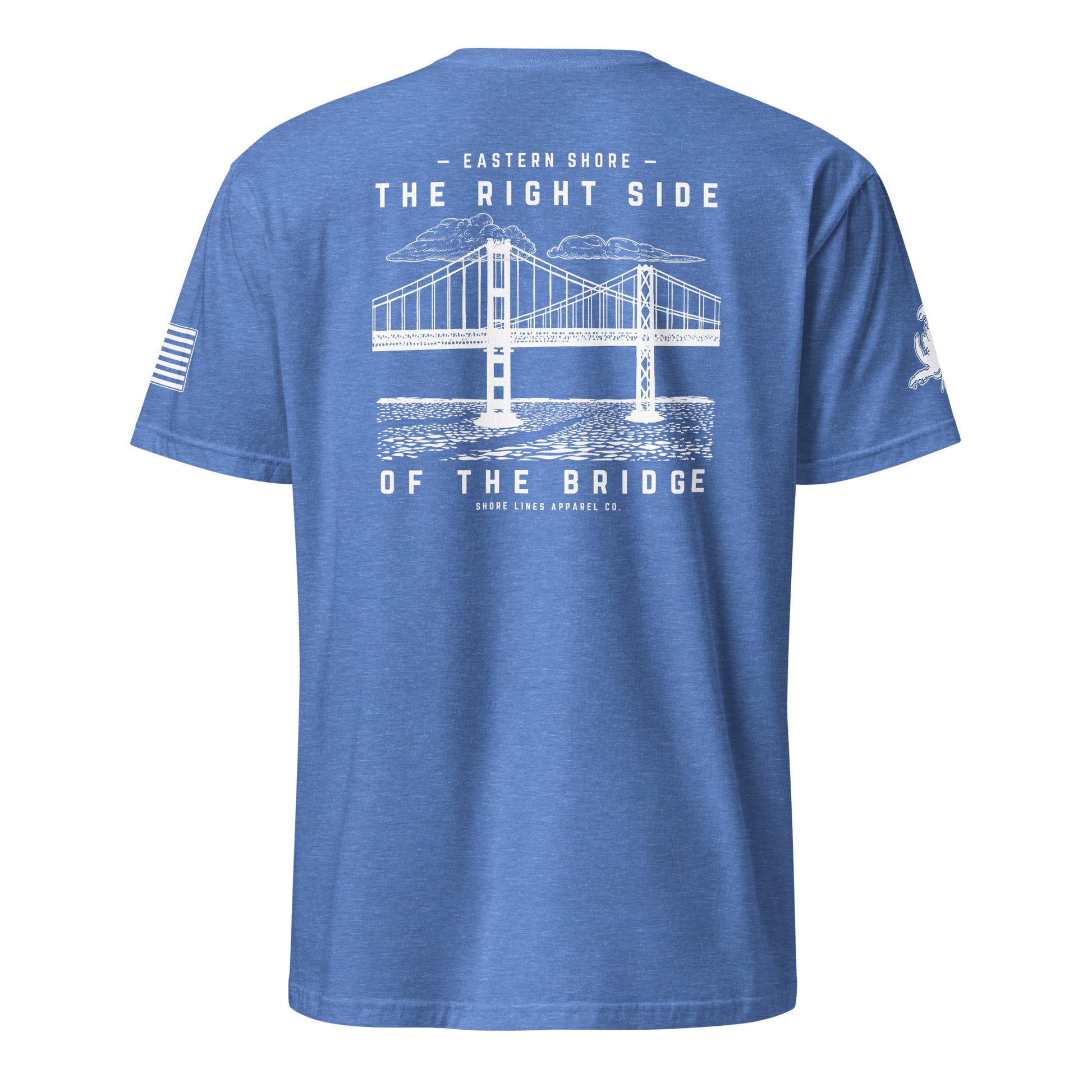 The Right Side CBB | Core SS P-heatherroyal-Shore Lines Apparel Co.