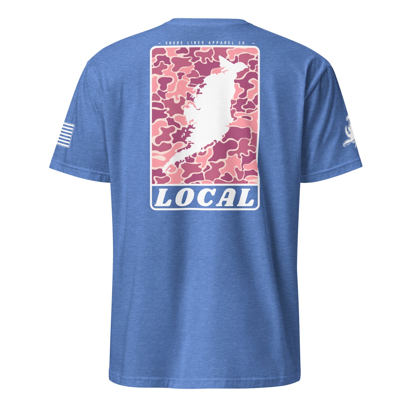 LOCAL (pink) | Core SS P-heatherroyal-Shore Lines Apparel Co.