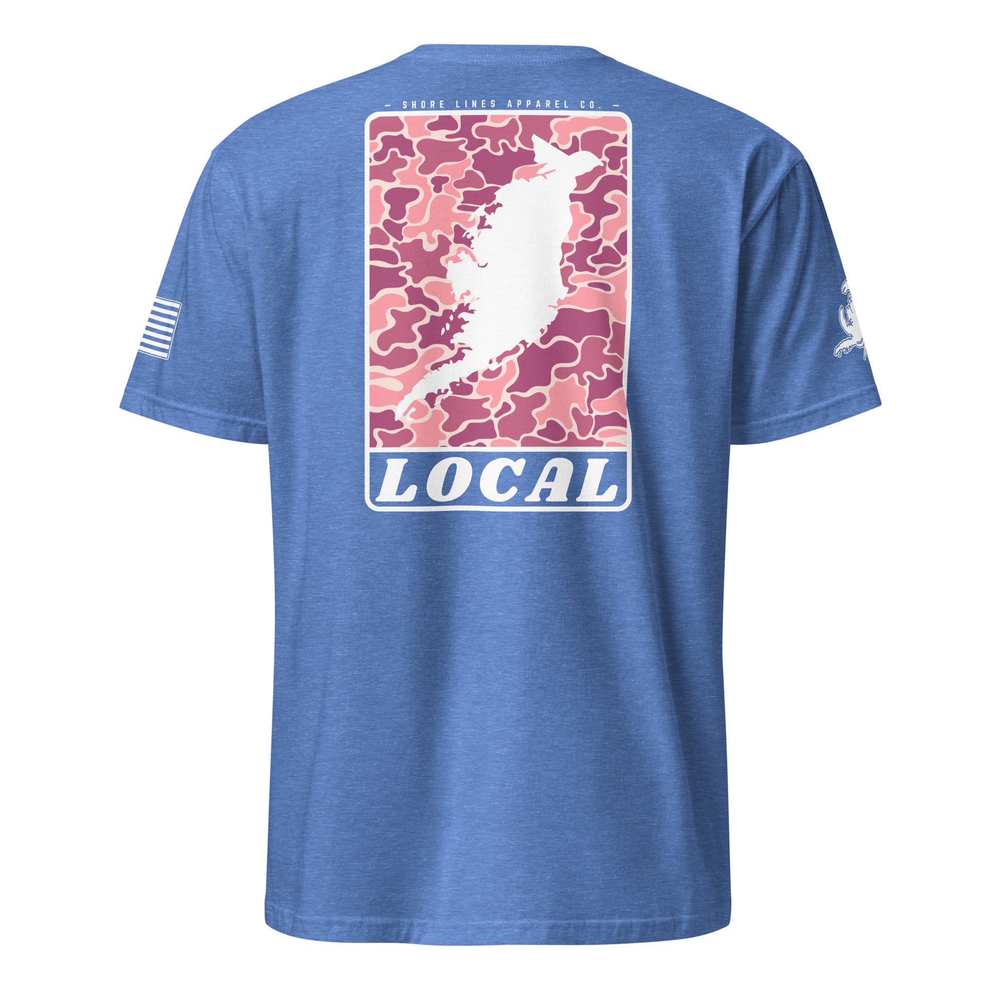 LOCAL (pink) | Core SS P-heatherroyal-Shore Lines Apparel Co.
