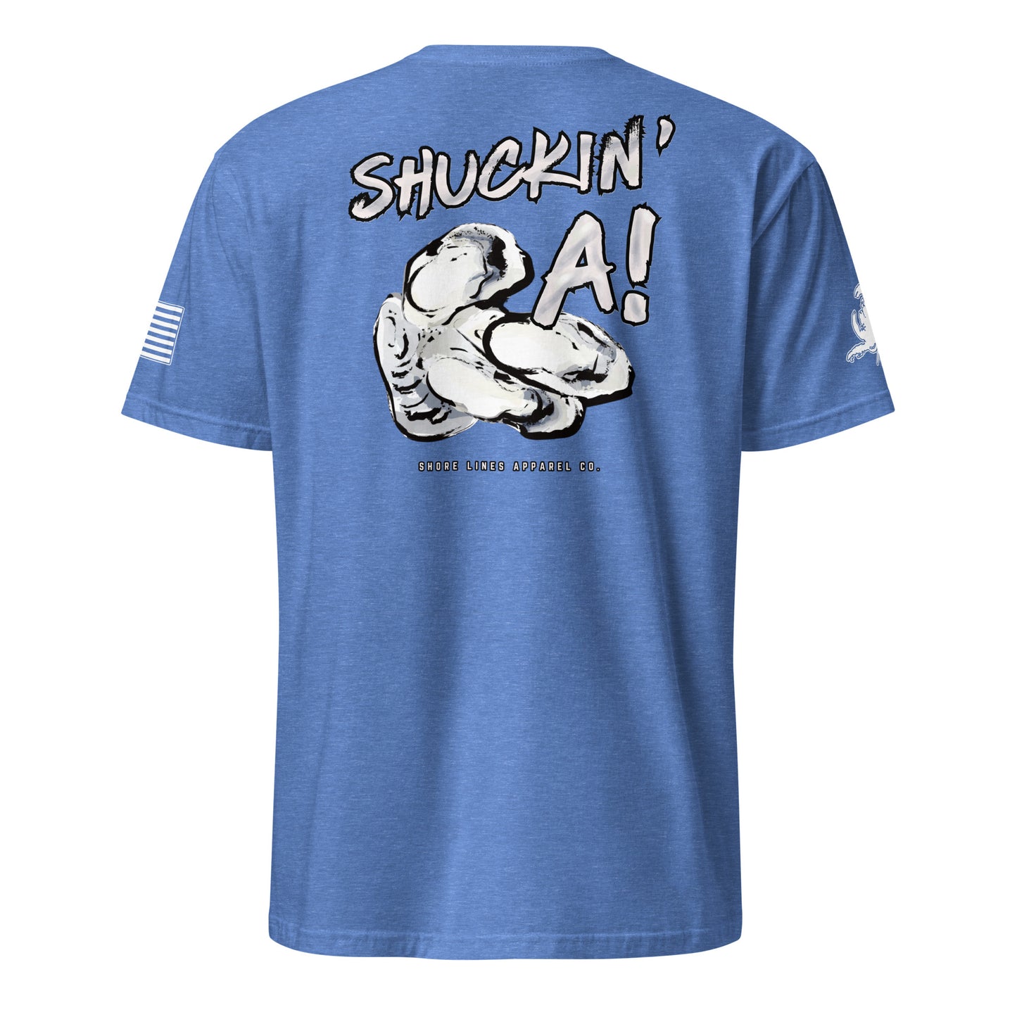 Shuckin A | Core SS P-heatherroyal-Shore Lines Apparel Co.