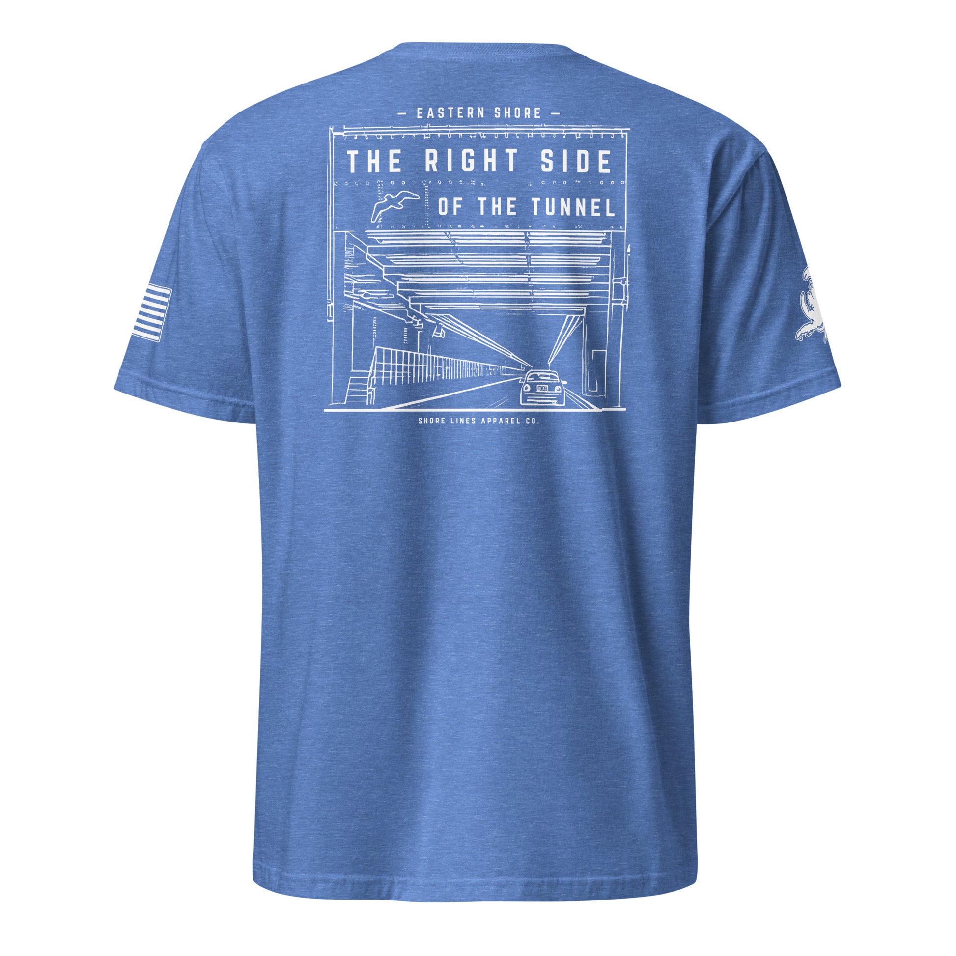 The Right Side CBBT | Core SS P-heatherroyal-Shore Lines Apparel Co.