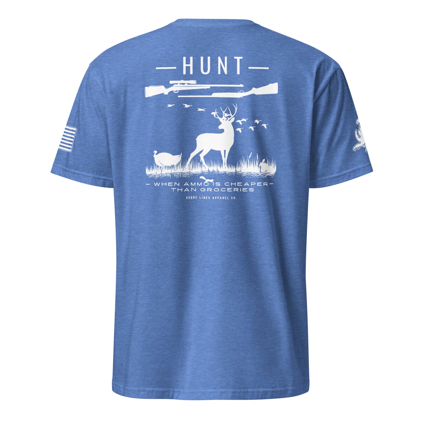Hunt | Core SS P-heatherroyal-Shore Lines Apparel Co.