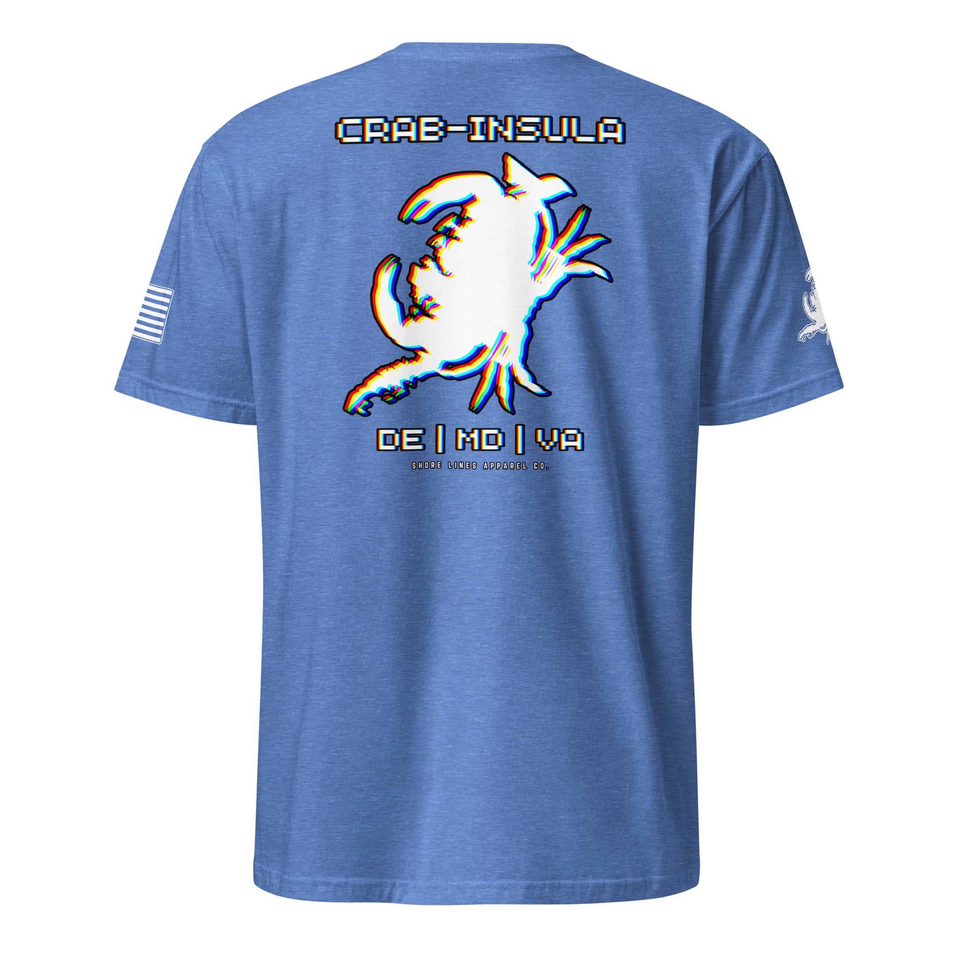 Crabinsula (Retro) | SS P-heatherroyal-Shore Lines Apparel Co.