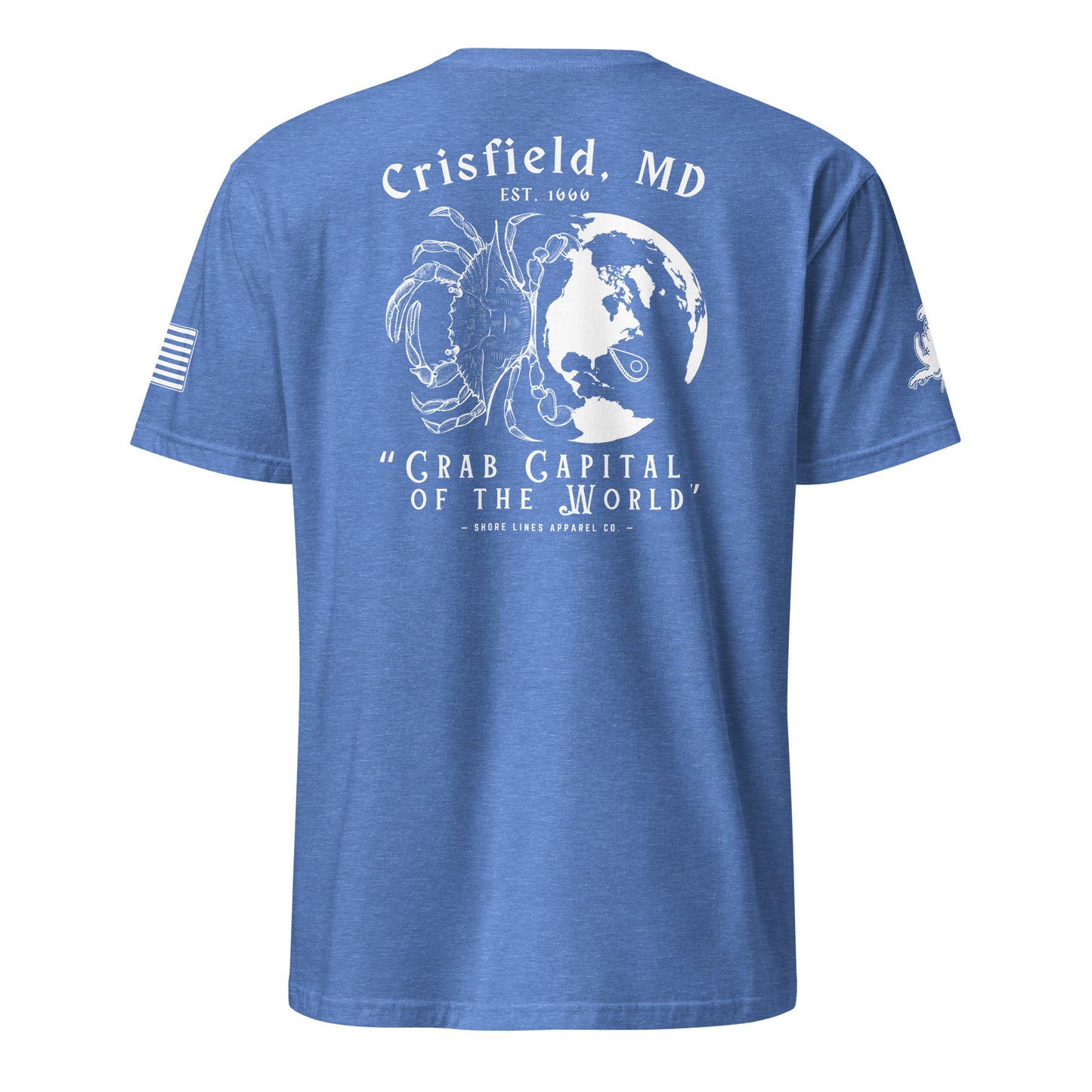 Crisfield | Short Sleeve P-heatherroyal-Shore Lines Apparel Co.