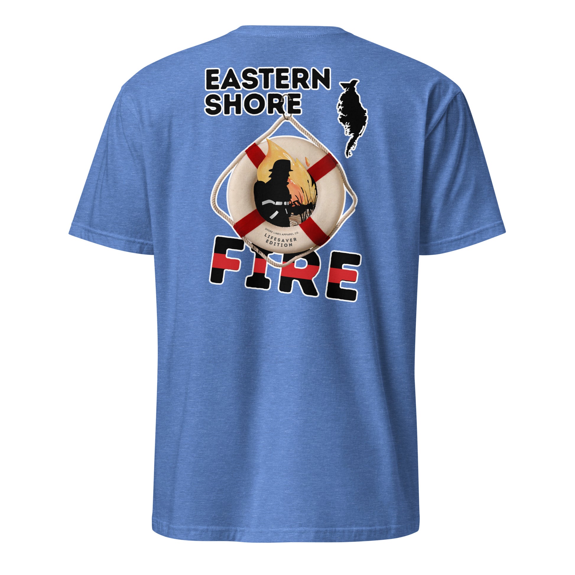 Fire | Lifesaver Edition | Core SS-heatherroyal-Shore Lines Apparel Co.