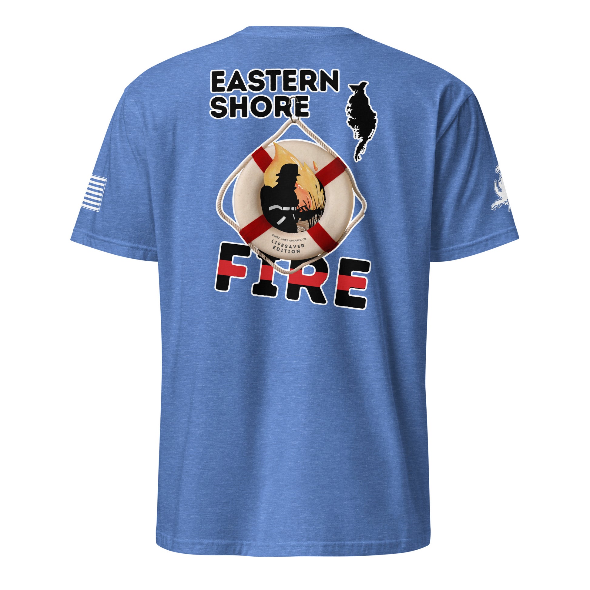 Fire | Lifesaver Edition | Core SS P-heatherroyal-Shore Lines Apparel Co.