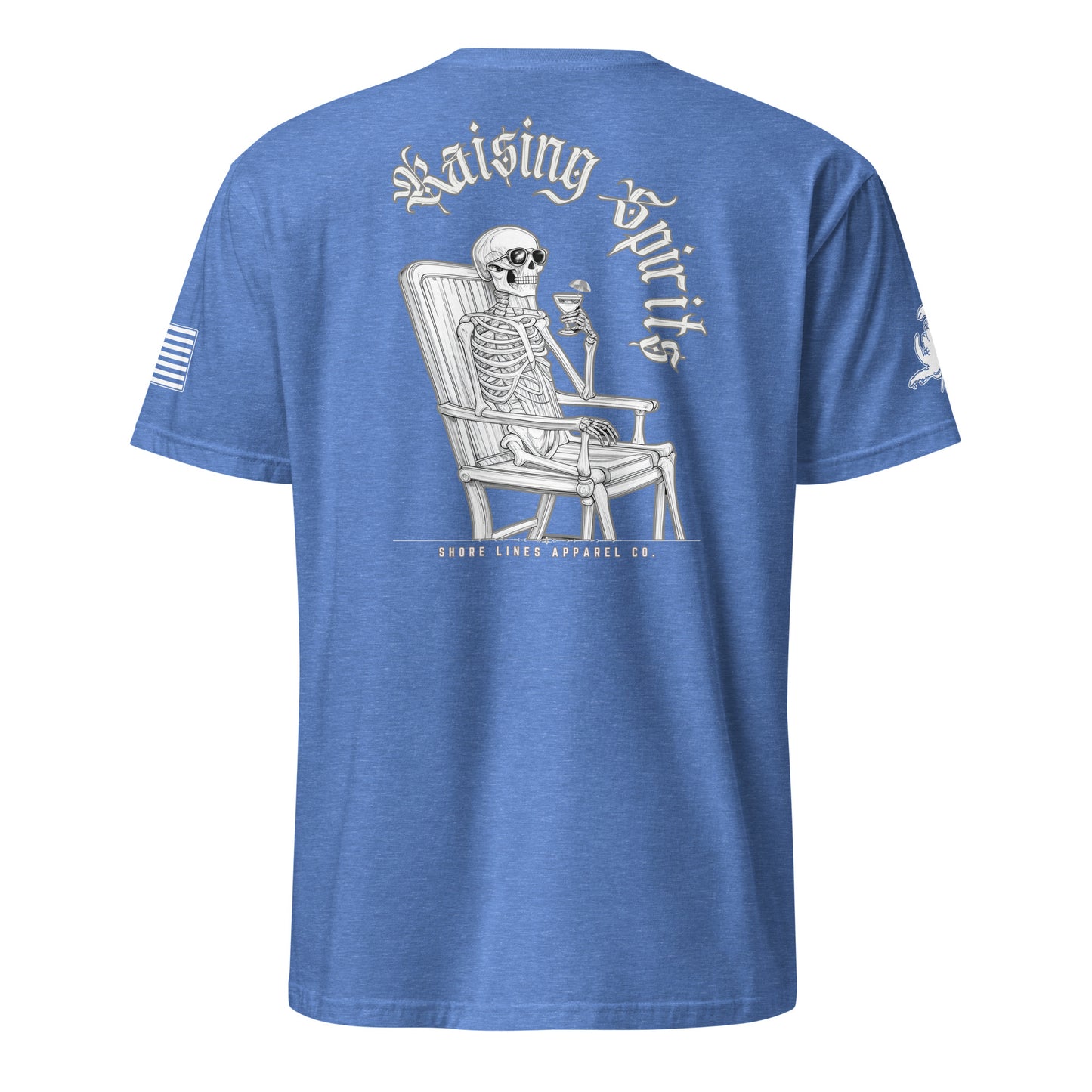 Raising Spirits | Short Sleeve P-heatherroyal-Shore Lines Apparel Co.