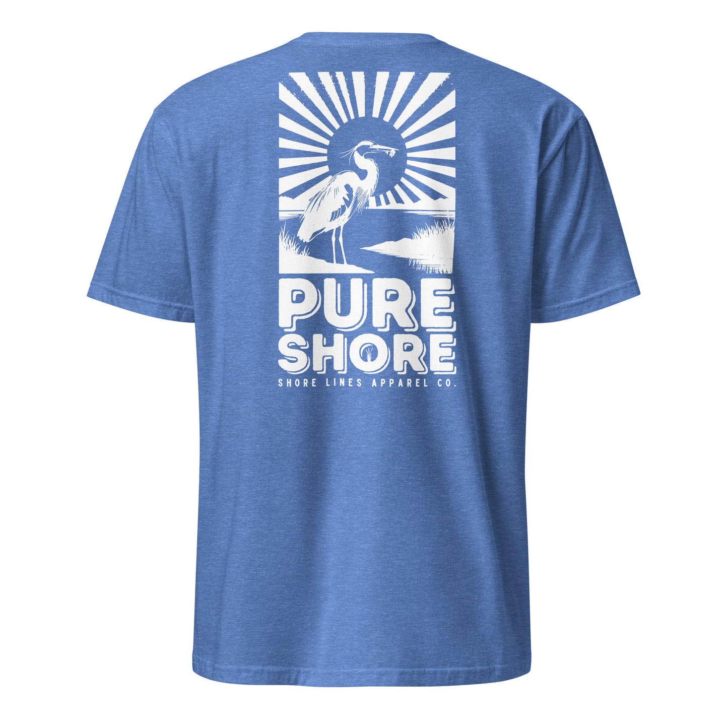 Pure Shore | SS-heatherroyal-Shore Lines Apparel Co.