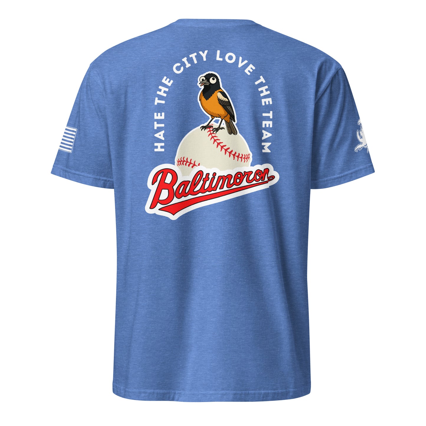 Baltimoron Orioles | Short Sleeve P-heatherroyal-Shore Lines Apparel Co.™
