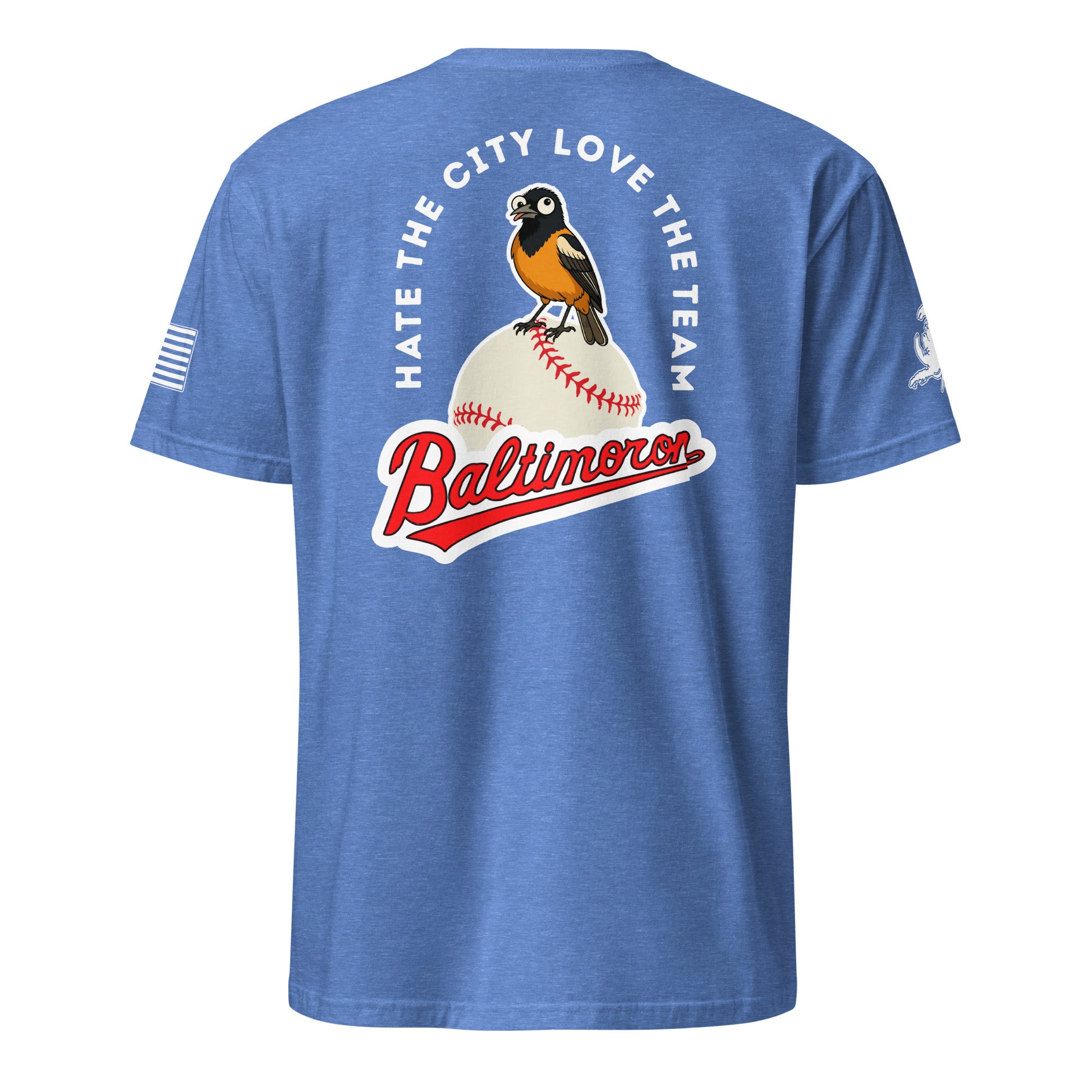 Baltimoron Orioles | Short Sleeve P-heatherroyal-Shore Lines Apparel Co.™