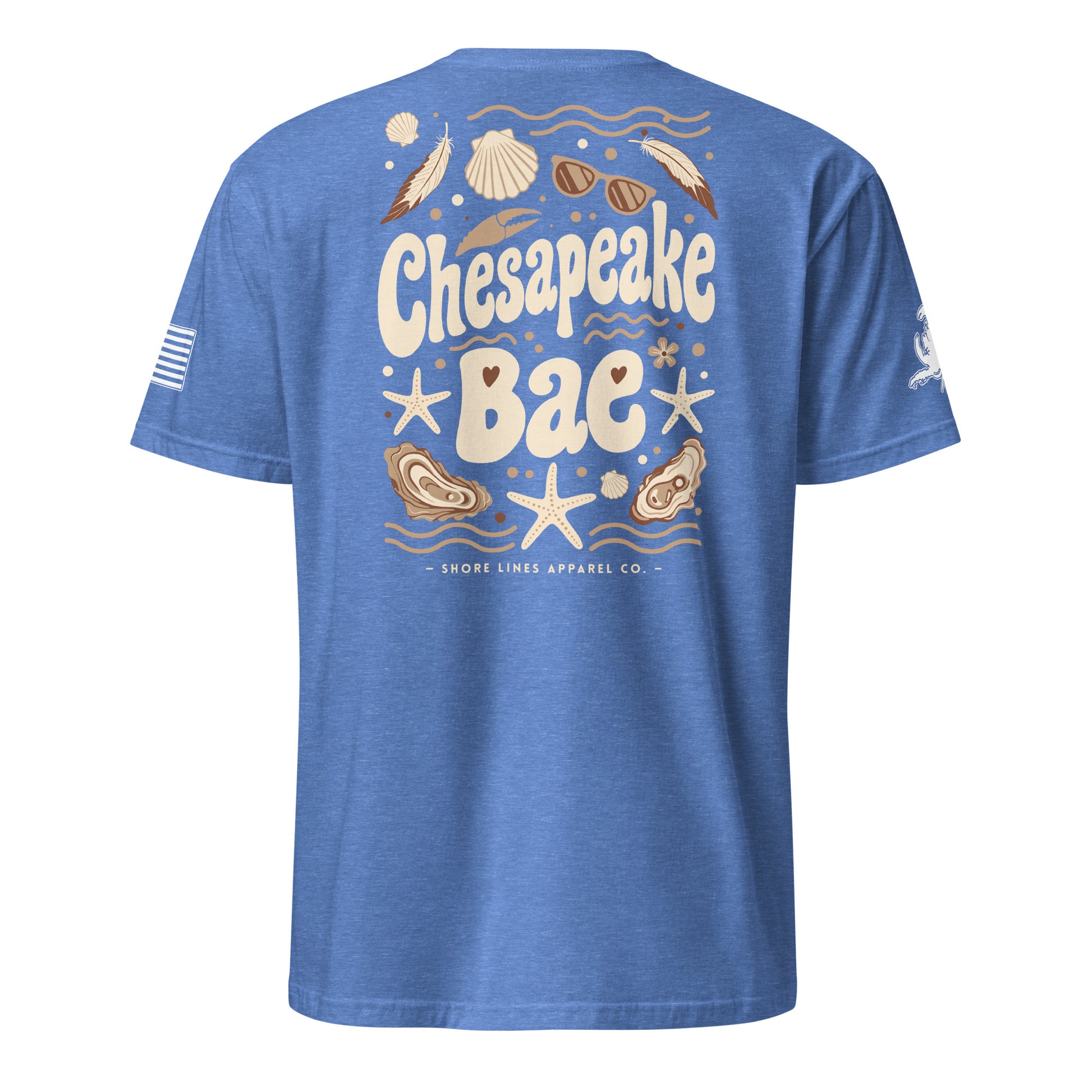 Chesapeake Bae | Short Sleeve P-heatherroyal-Shore Lines Apparel Co.™