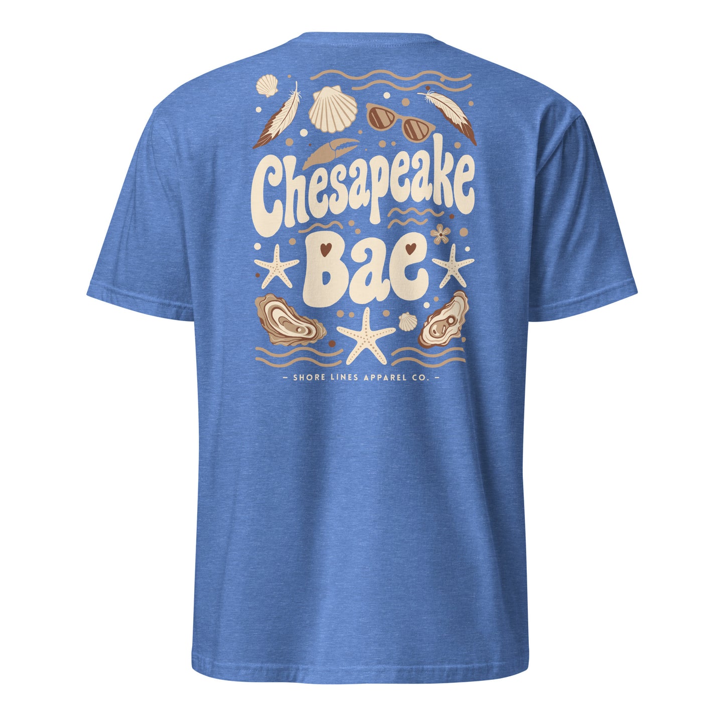 Chesapeake Bae | Short Sleeve-heatherroyal-Shore Lines Apparel Co.™