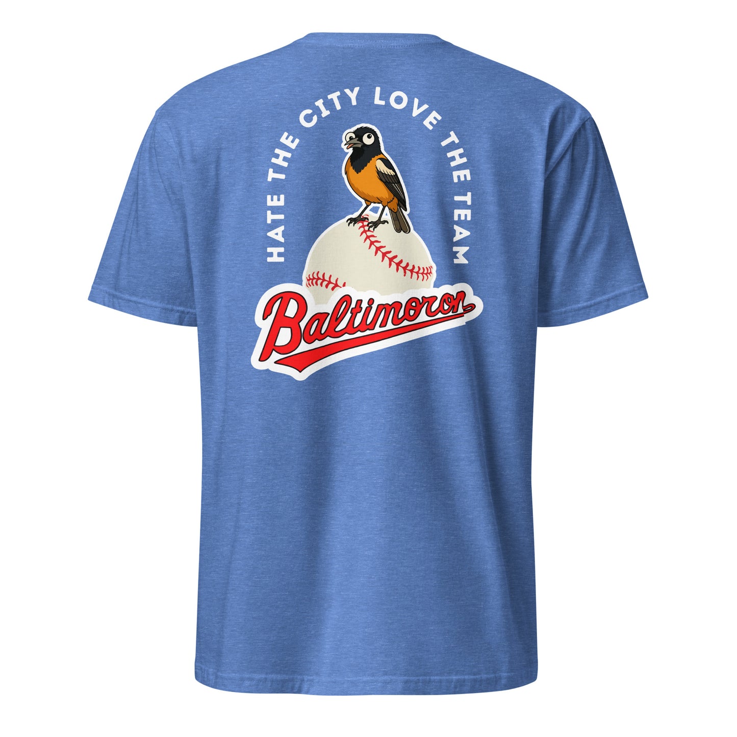 Baltimoron Orioles | Short Sleeve-heatherroyal-Shore Lines Apparel Co.™