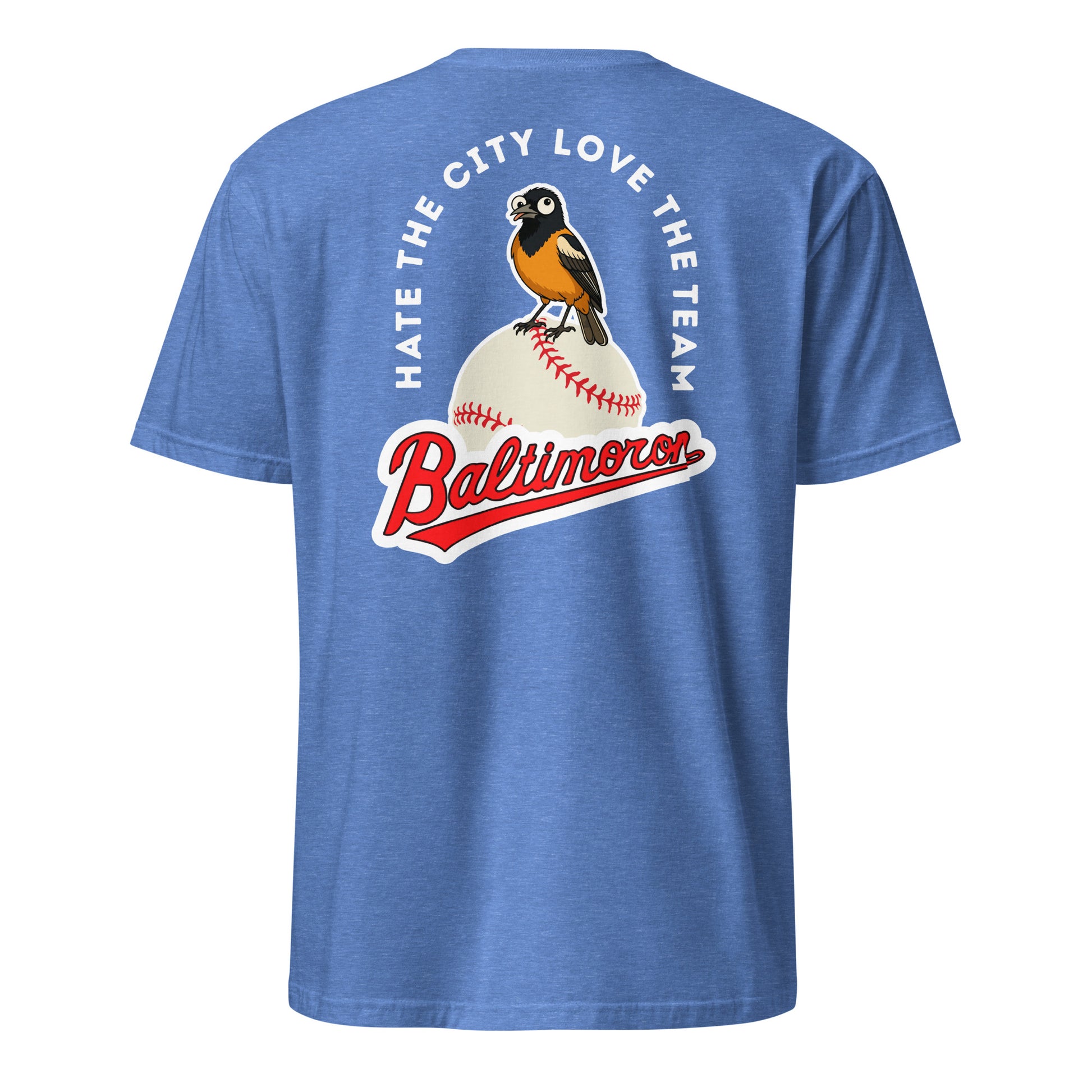Baltimoron Orioles | Short Sleeve-heatherroyal-Shore Lines Apparel Co.™