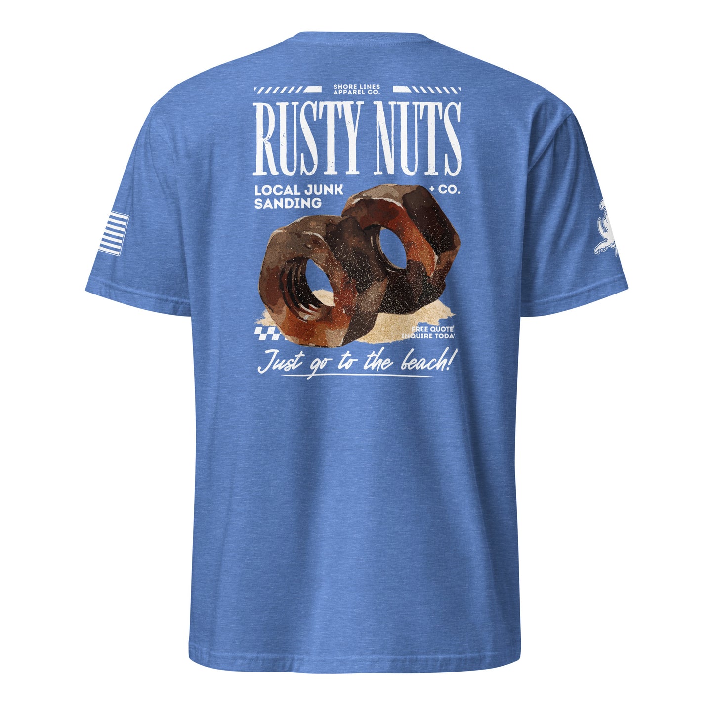 Rusty Nuts | Short Sleeve P-heatherroyal-Shore Lines Apparel Co.™