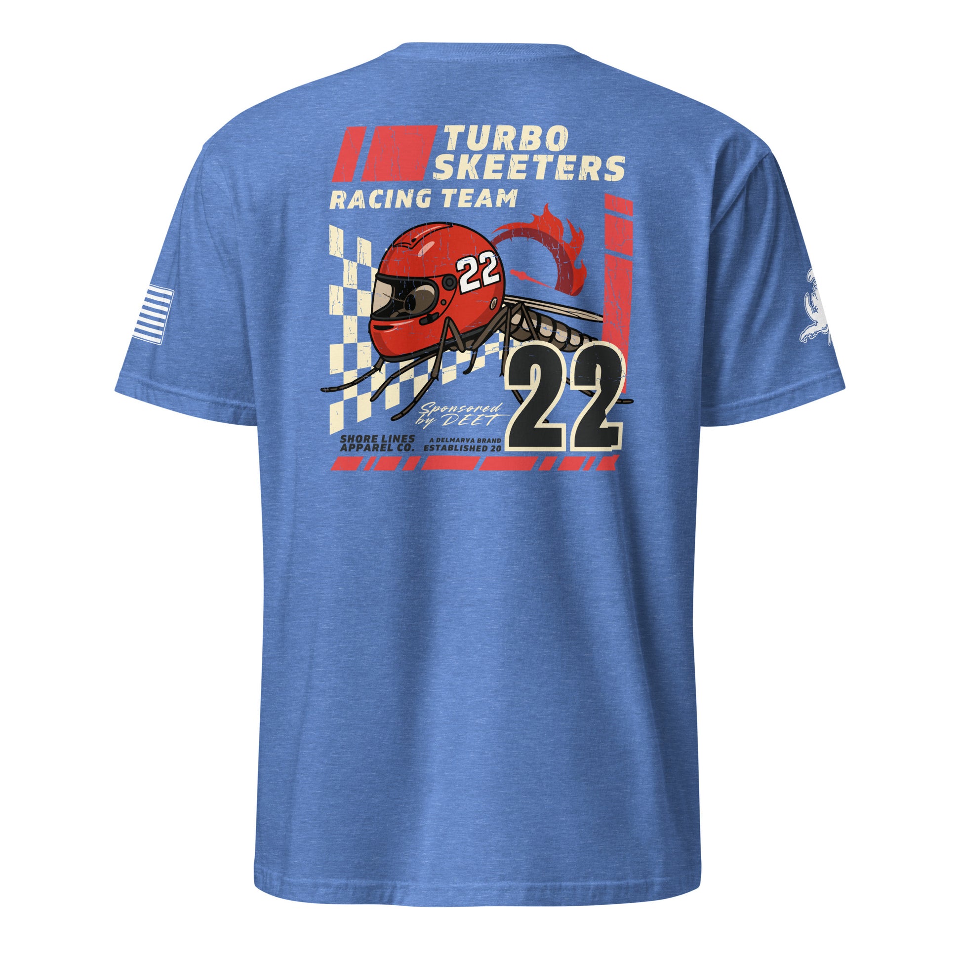 Turbo Skeeters | Short Sleeve P-heatherroyal-Shore Lines Apparel Co.™