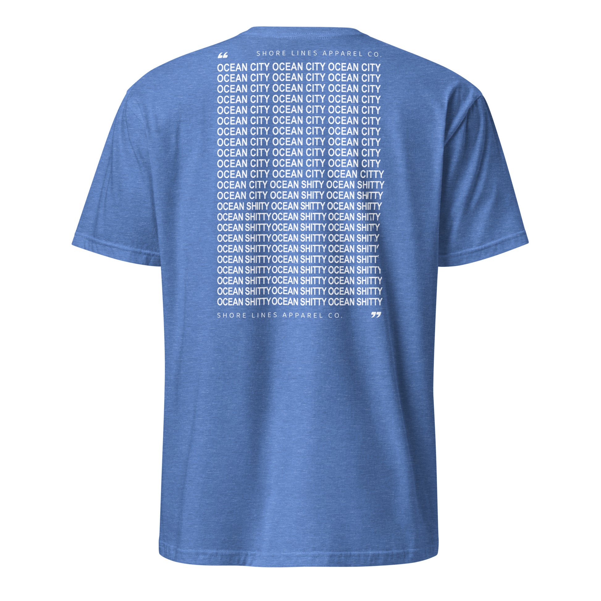 Ocean Shitty | Short Sleeve-heatherroyal-Shore Lines Apparel Co.™