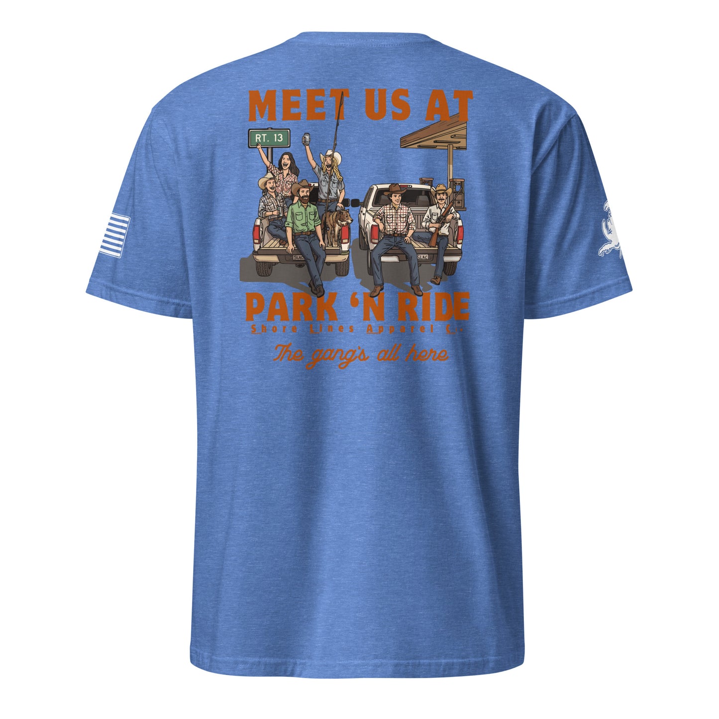 Park N Ride | Short Sleeve P-heatherroyal-Shore Lines Apparel Co.™