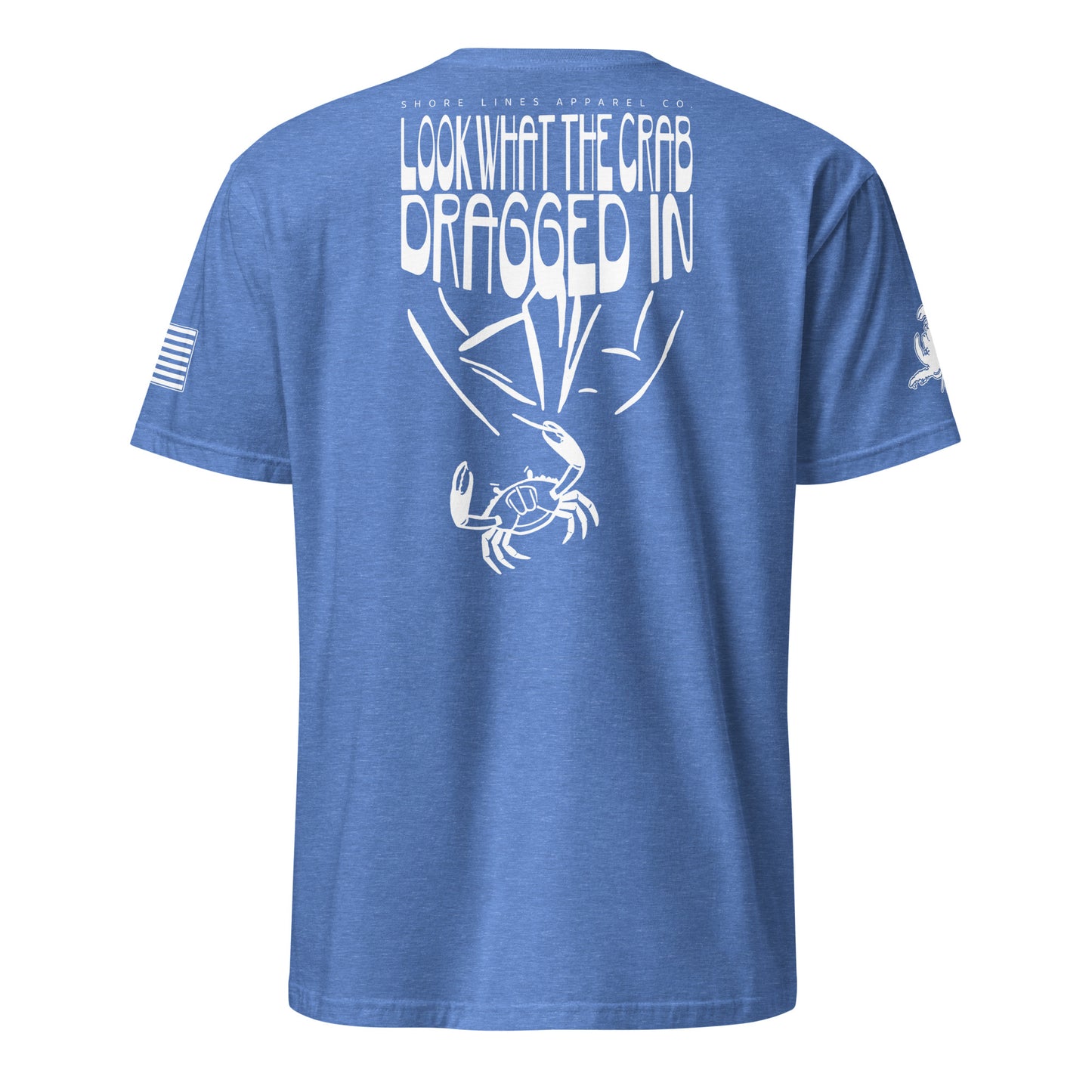 Look What the Crab Dragged In | Short Sleeve P-heatherroyal-Shore Lines Apparel Co.™