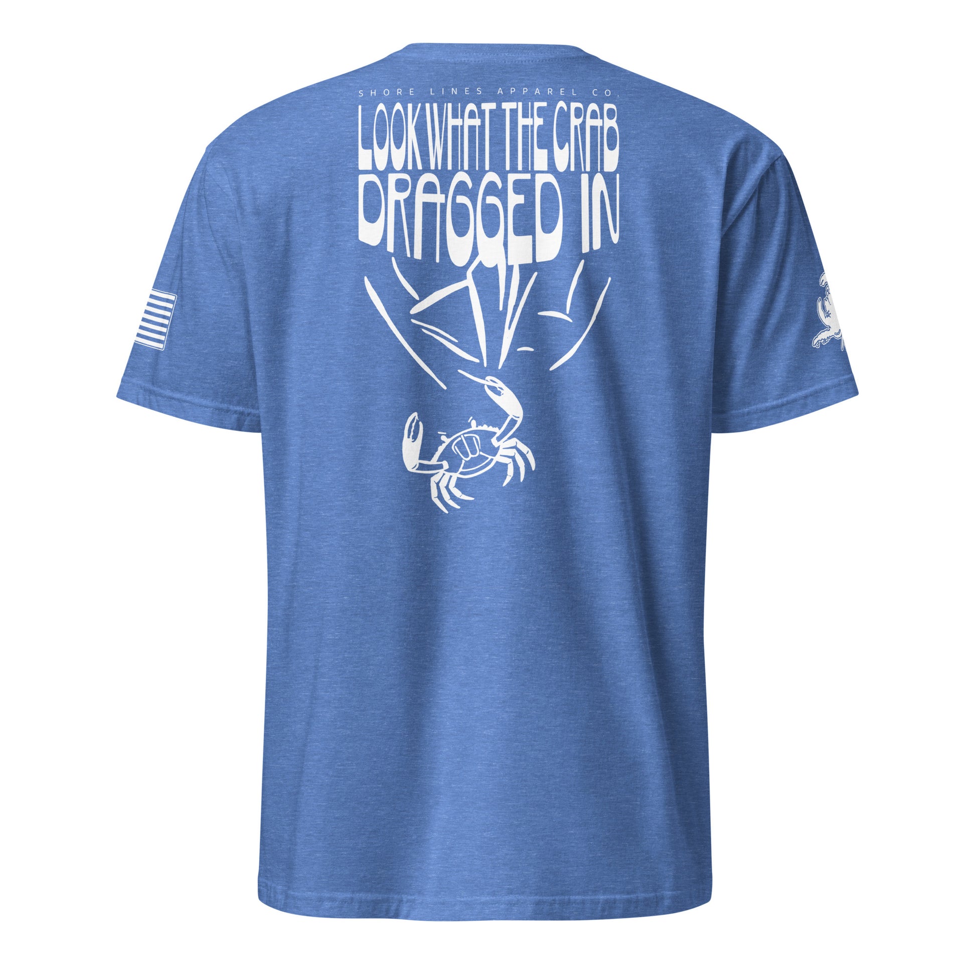 Look What the Crab Dragged In | Short Sleeve P-heatherroyal-Shore Lines Apparel Co.™