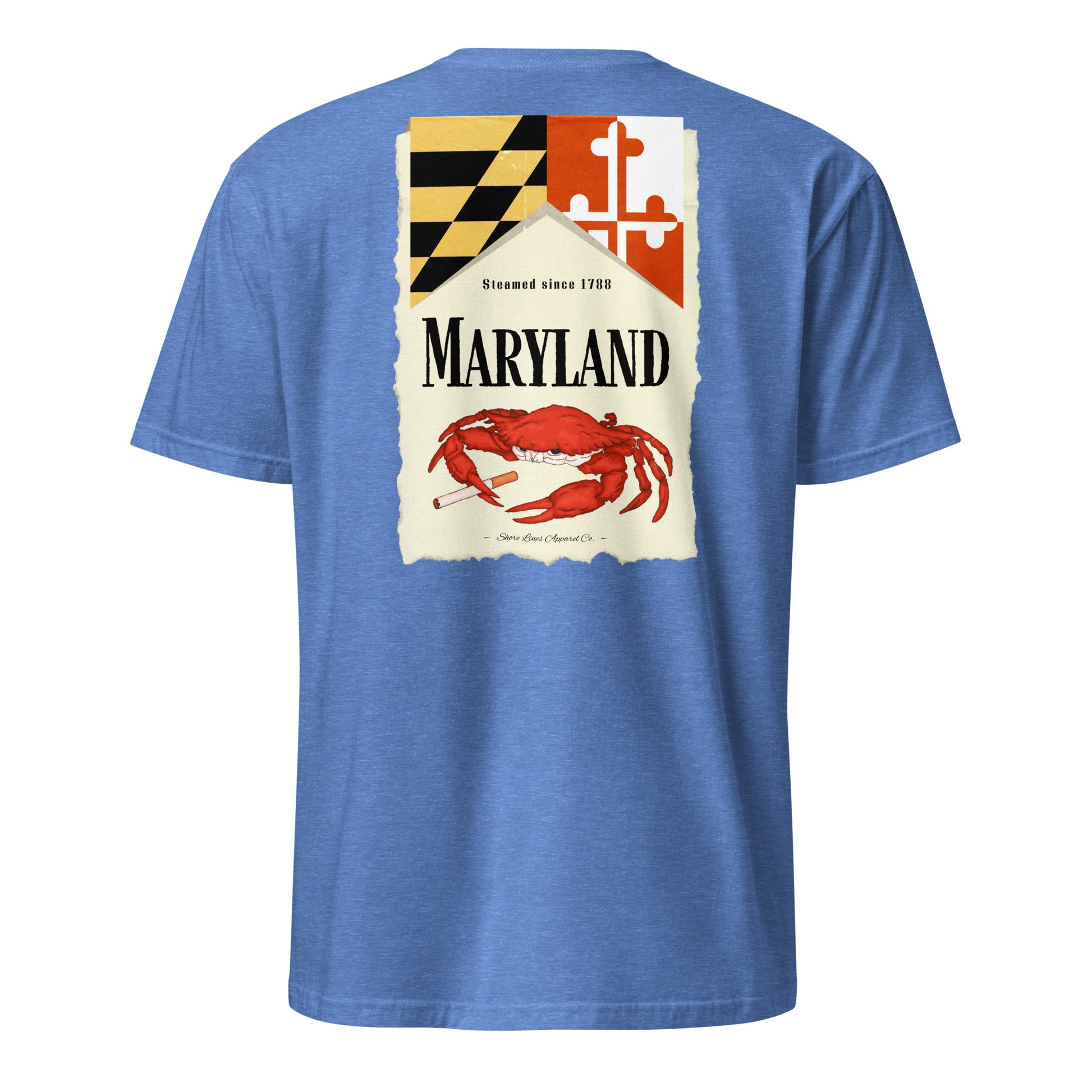 Maryland | Short Sleeve-heatherroyal-Shore Lines Apparel Co.™