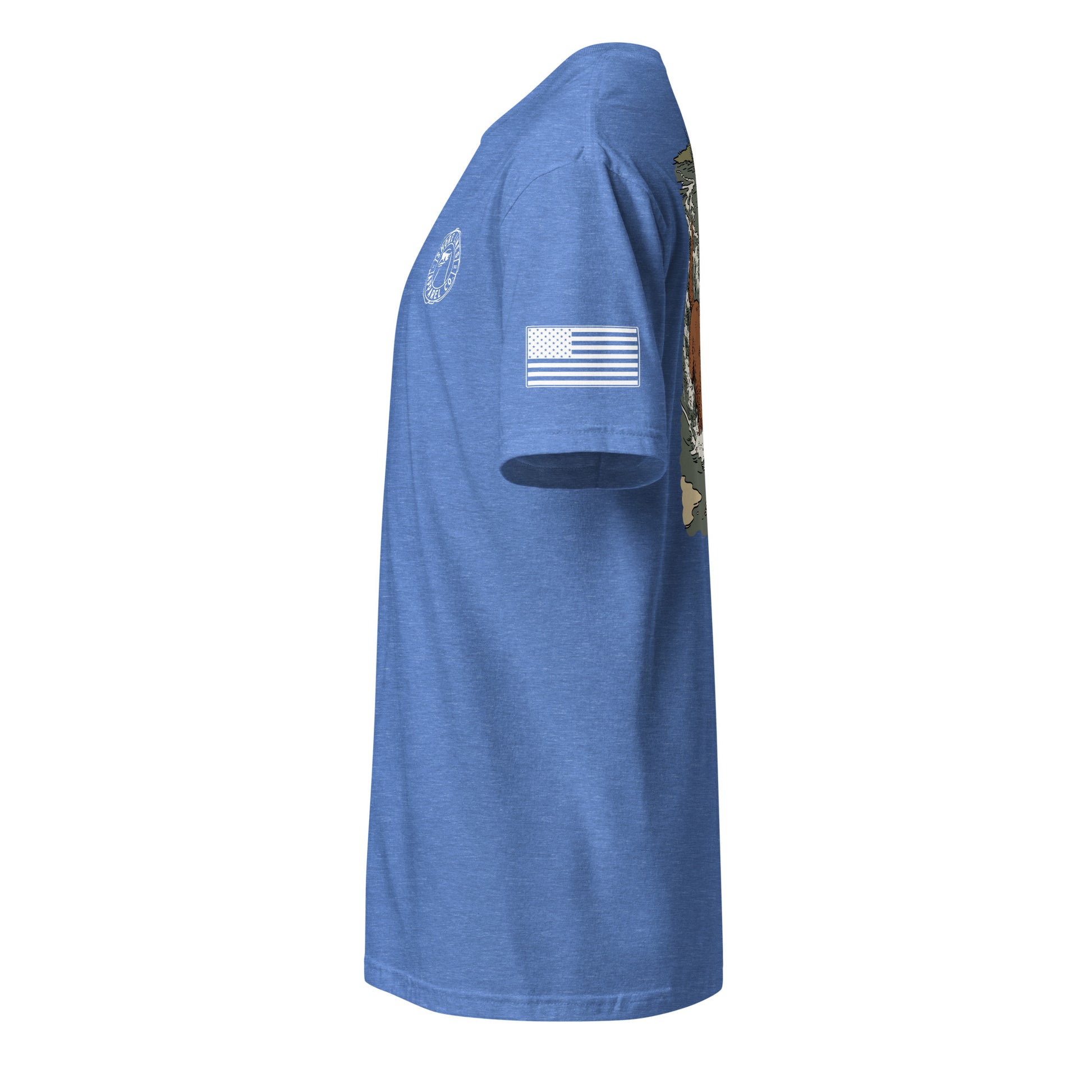 No Wake Zone | Short Sleeve P-heatherroyal-Shore Lines Apparel Co.™