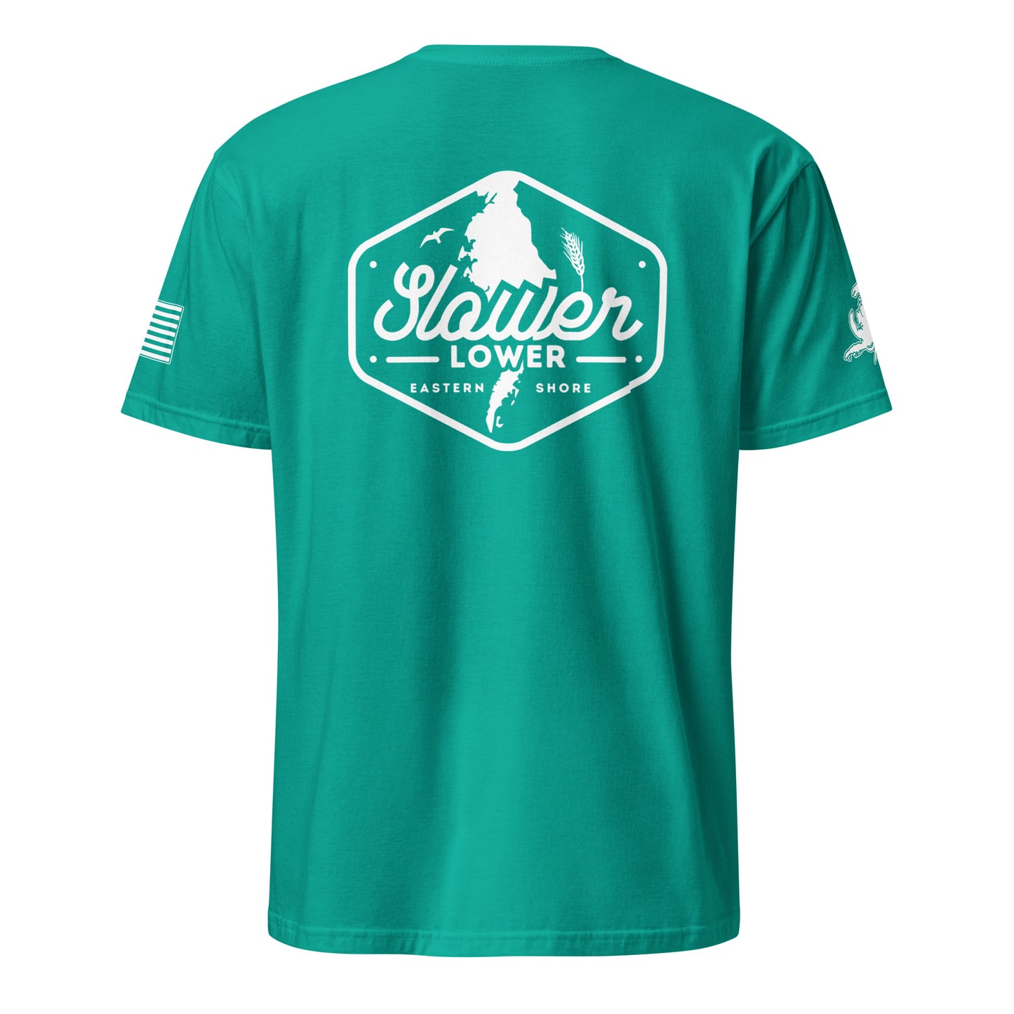 Slower Lower | Short Sleeve P-jade-Shore Lines Apparel Co.™