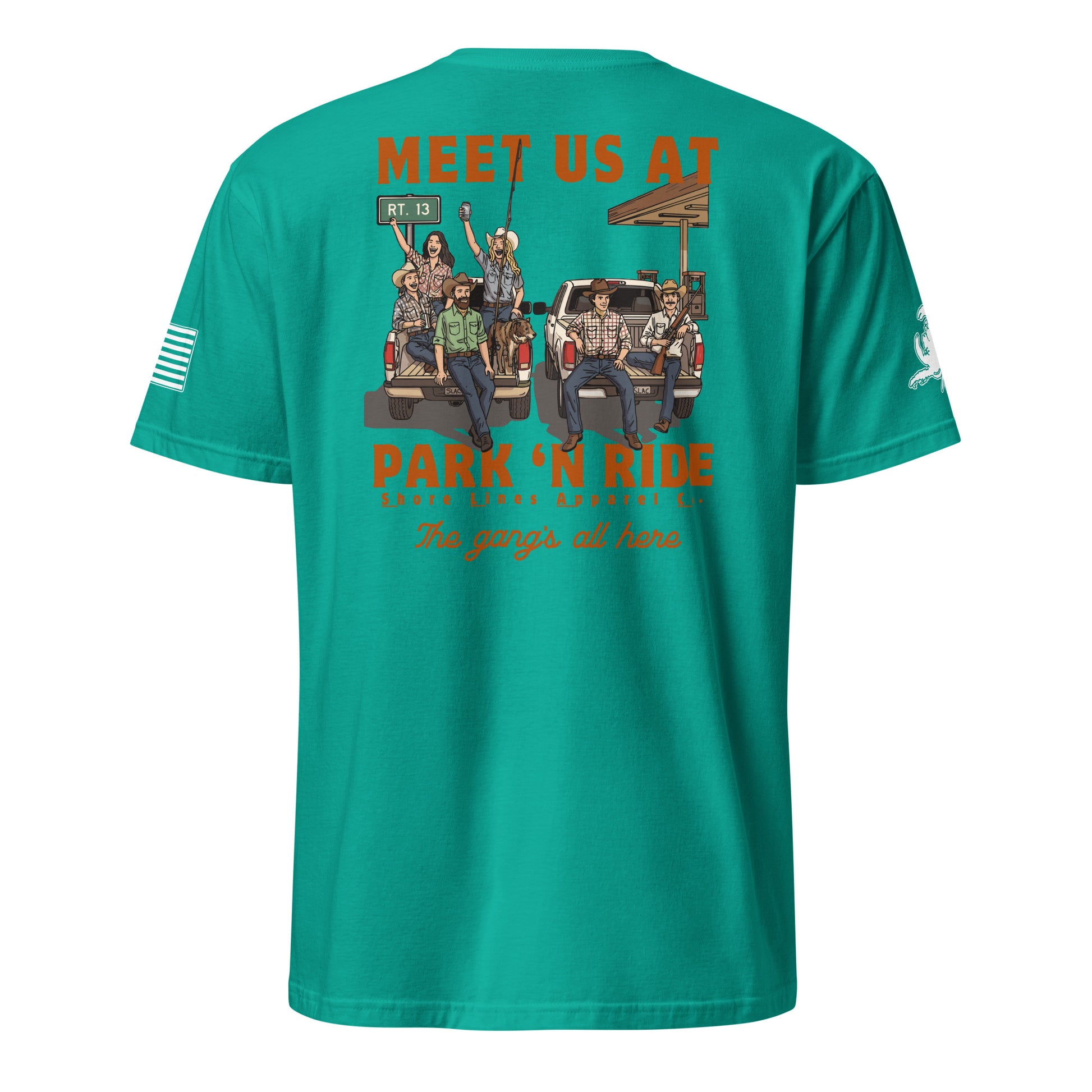 Park N Ride | Short Sleeve P-jade-Shore Lines Apparel Co.™