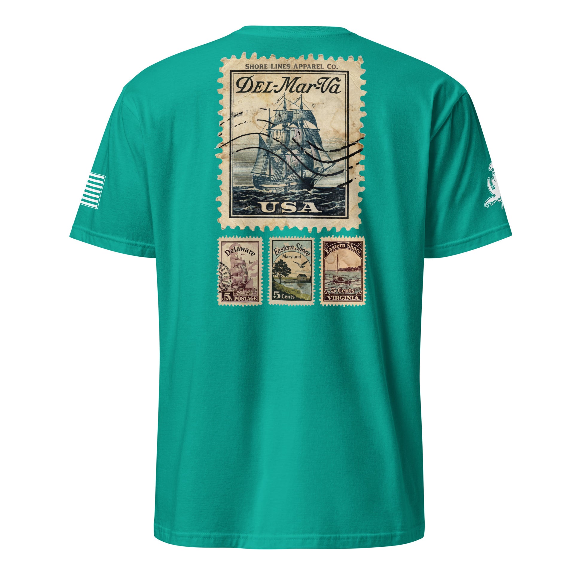 Stamps | Short Sleeve P-jade-Shore Lines Apparel Co.™