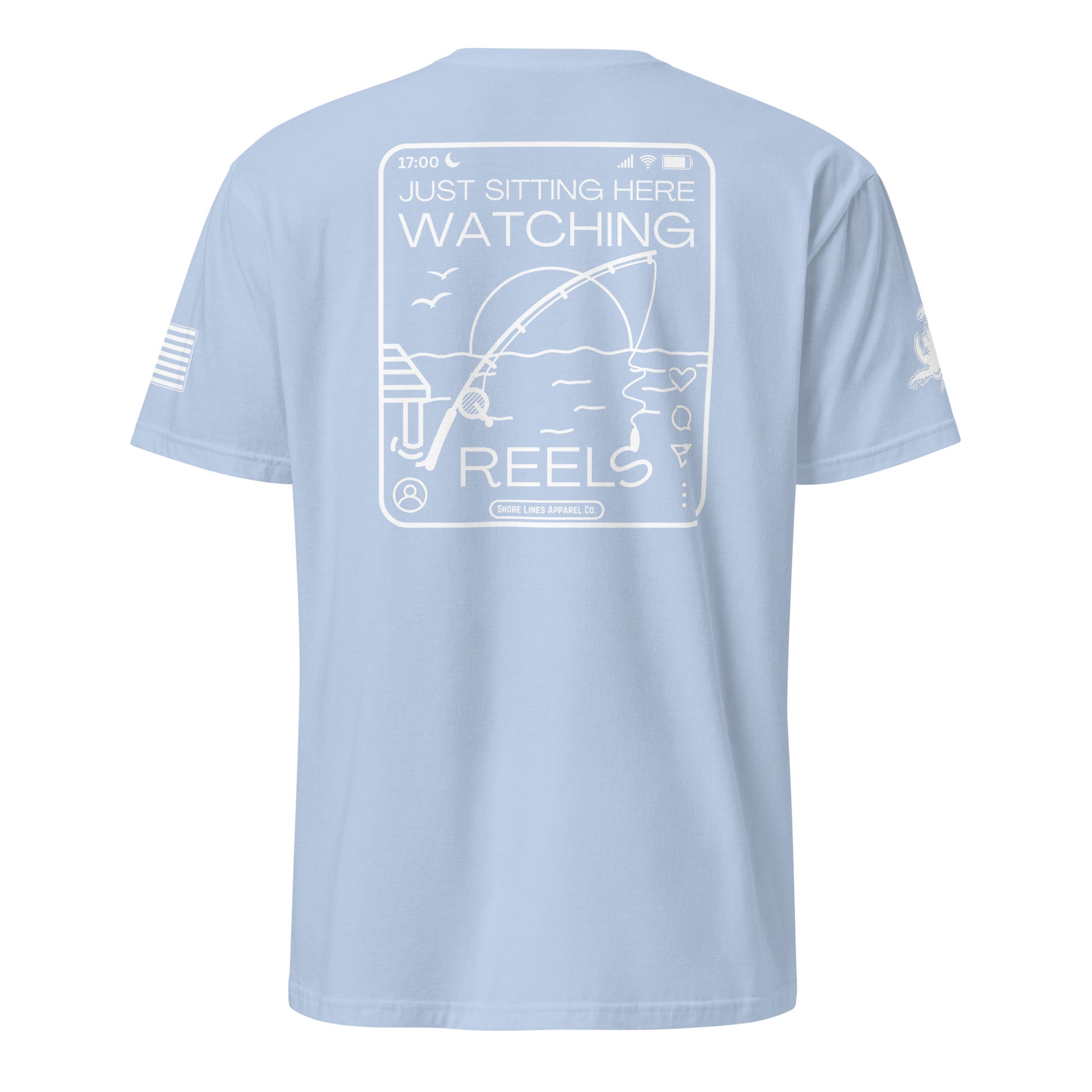 Watching Reels | SS P-lightblue-Shore Lines Apparel Co.