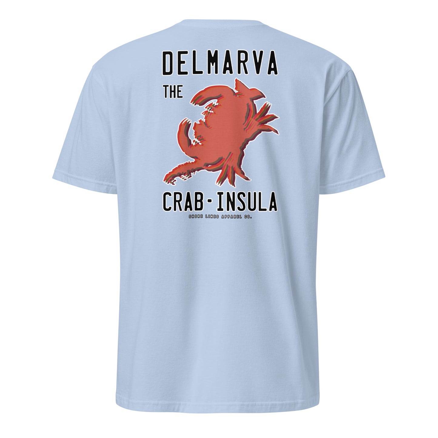Crabinsula | SS-lightblue-Shore Lines Apparel Co.