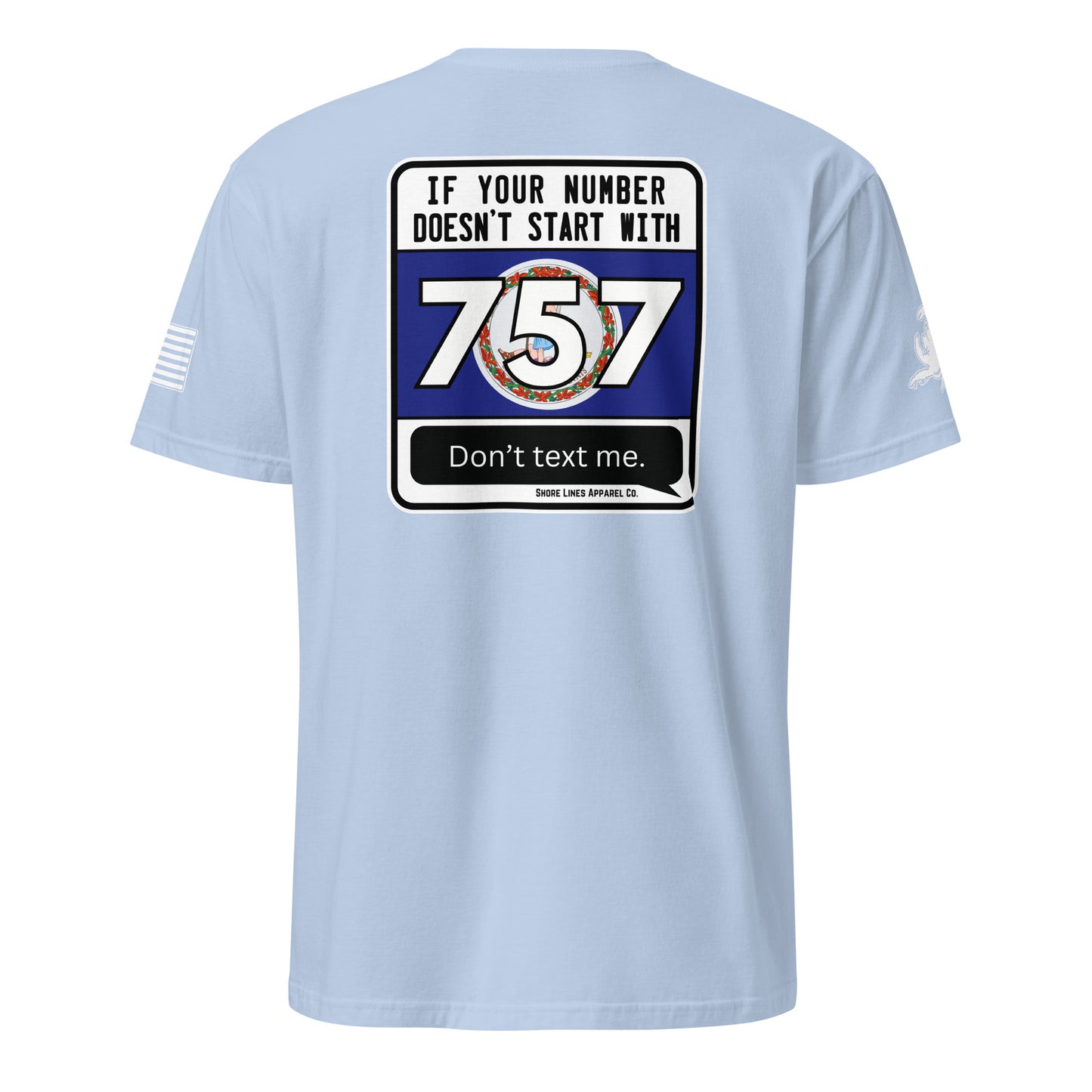 757 Area Code | SS P-lightblue-Shore Lines Apparel Co.