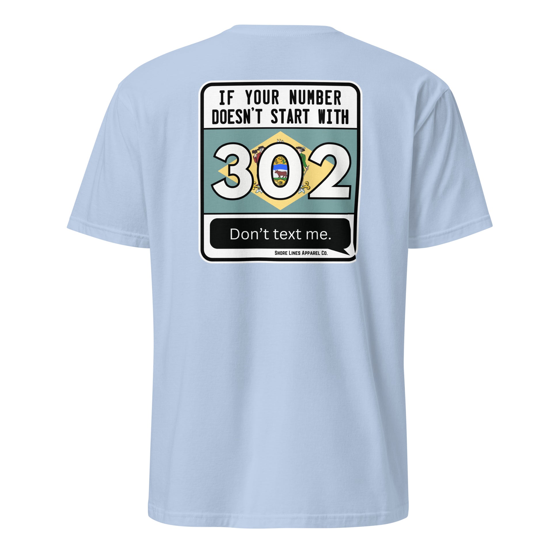 302 Area Code | SS-lightblue-Shore Lines Apparel Co.