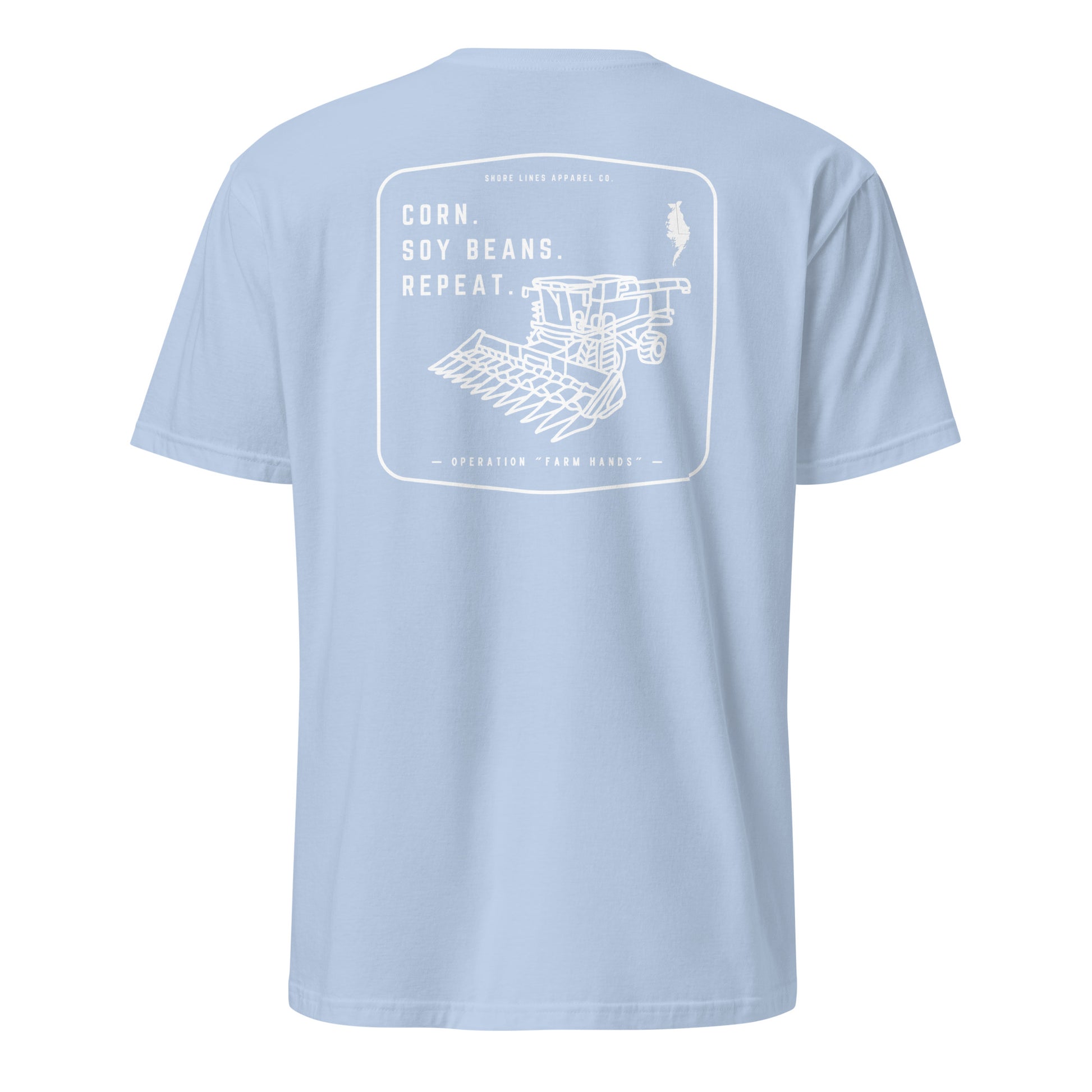 Operation Farm Hands | SS-lightblue-Shore Lines Apparel Co.