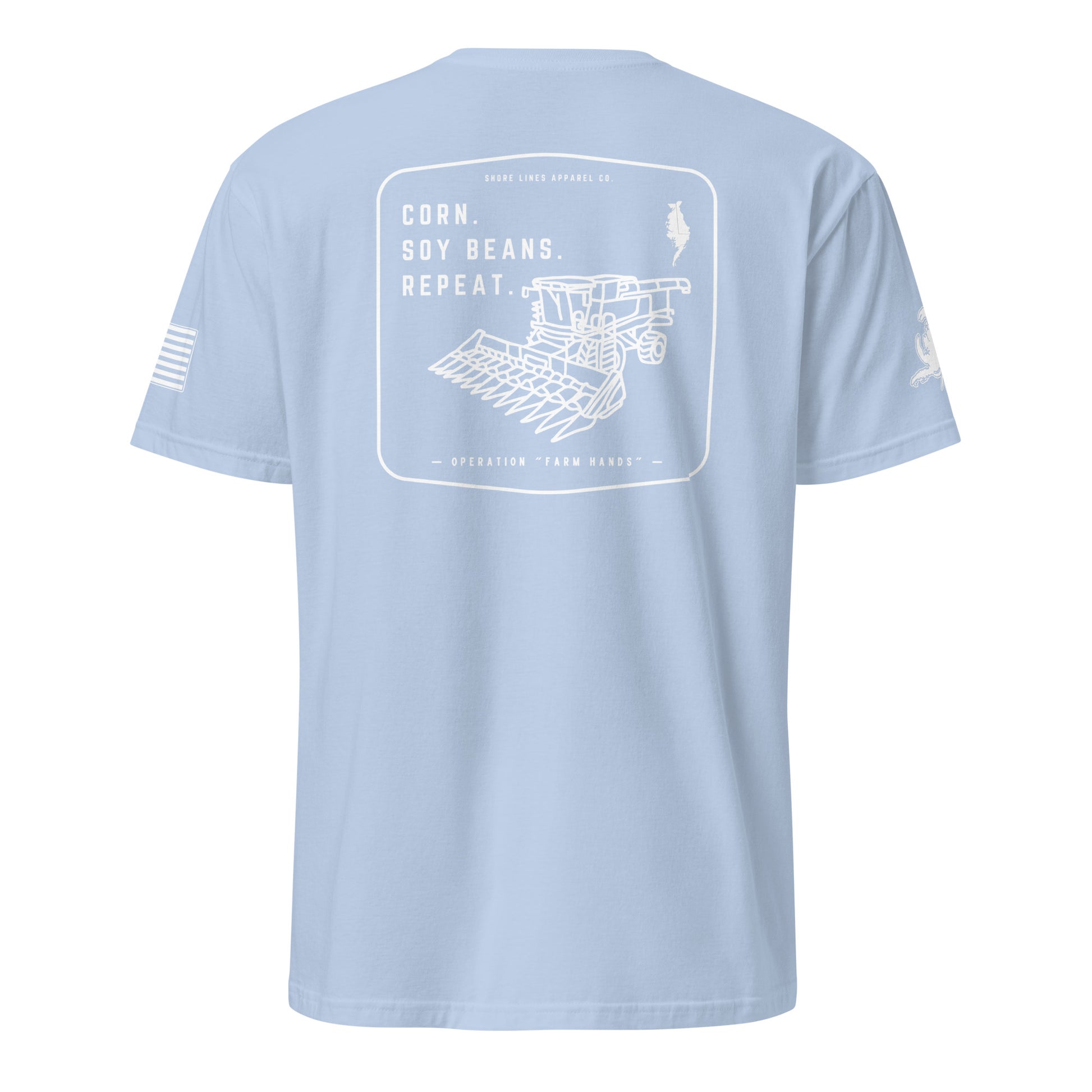 Operation Farm Hands | SS P-lightblue-Shore Lines Apparel Co.