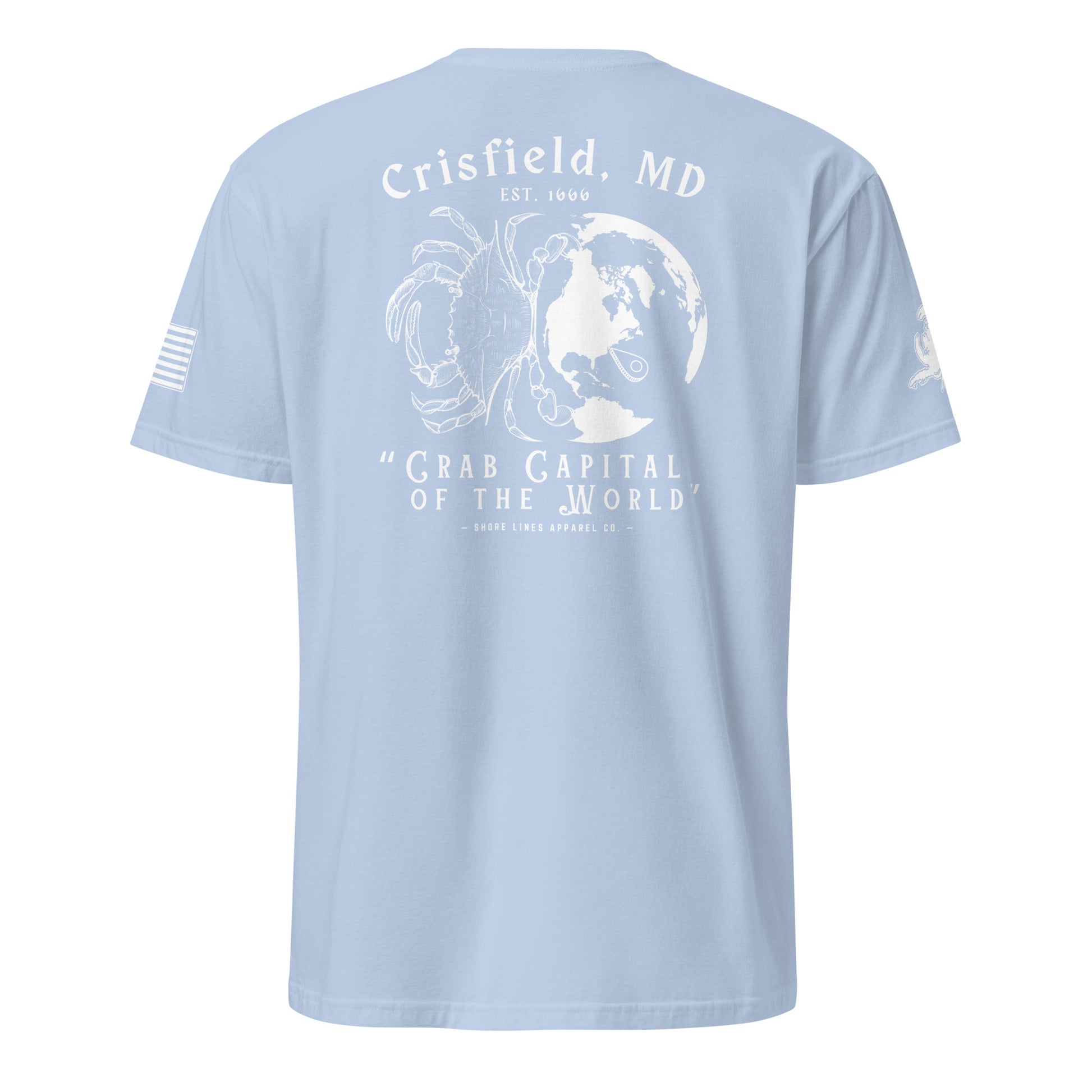 Crisfield | Short Sleeve P-lightblue-Shore Lines Apparel Co.